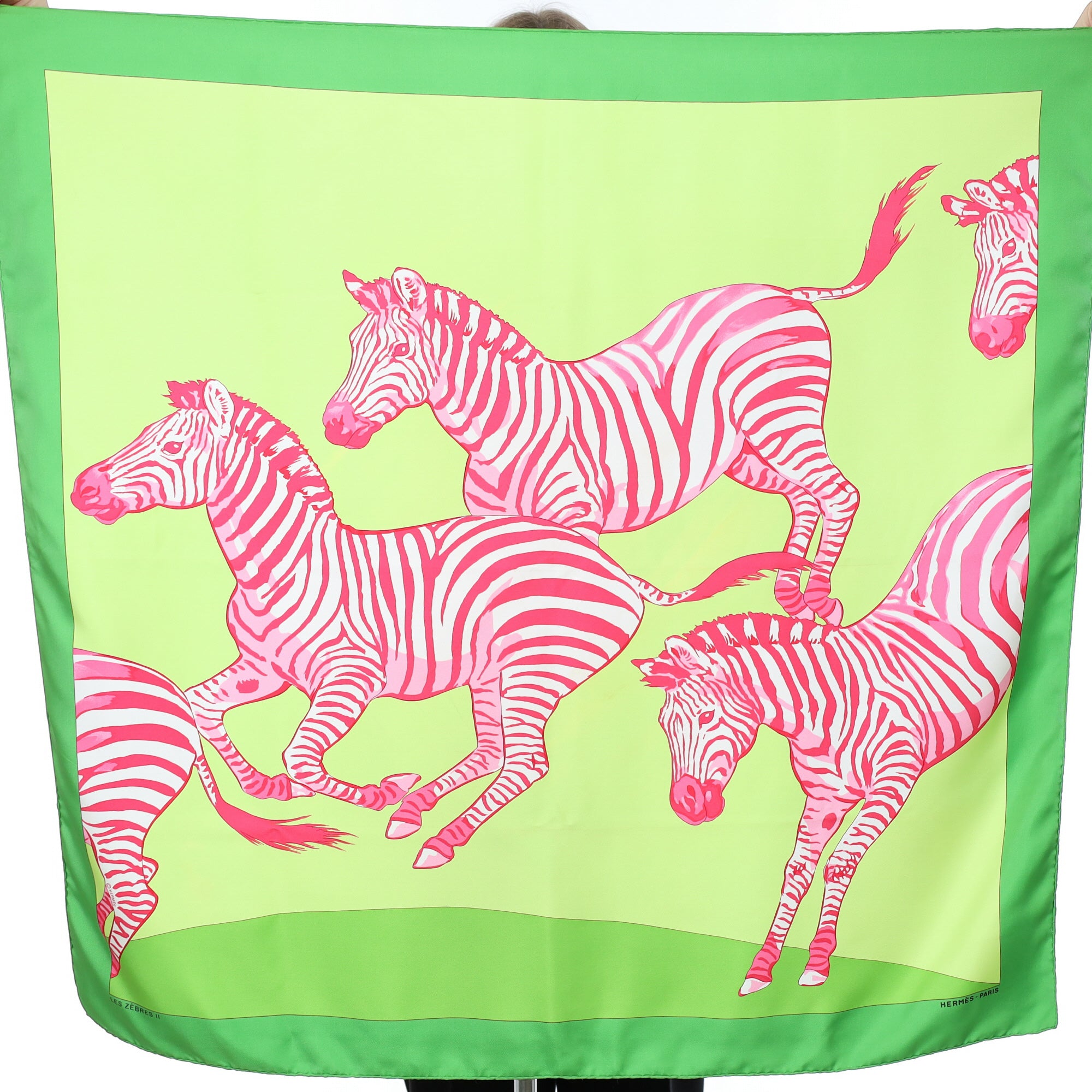 Hermès Les Zèbres Silk Scarf