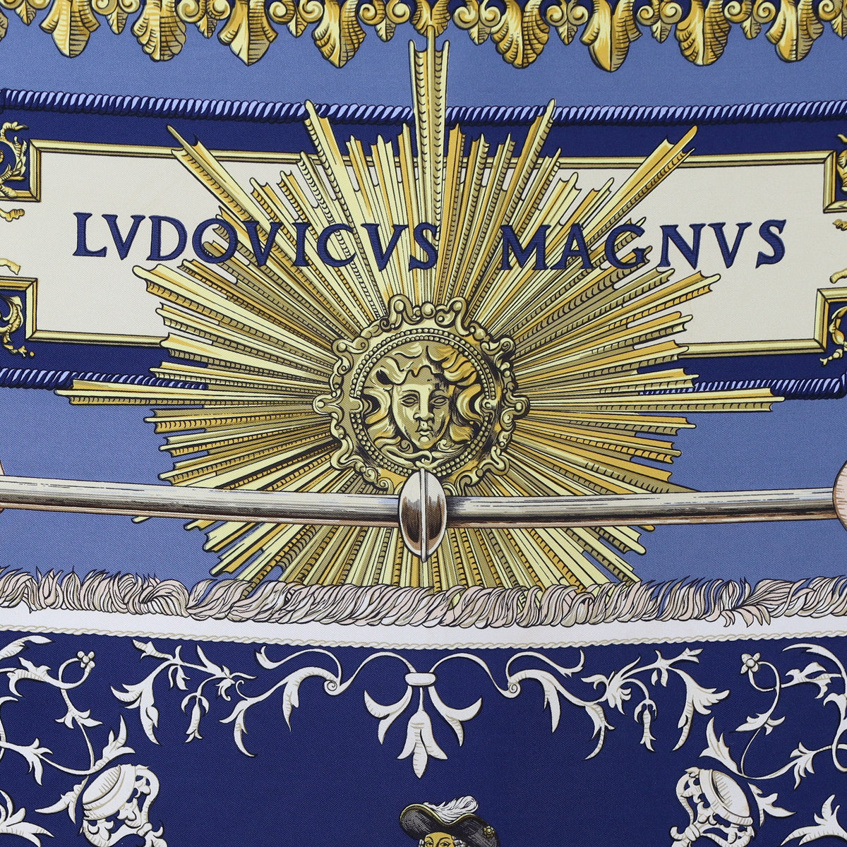 Hermès Lvdovicvs Magnvs Silk Scarf