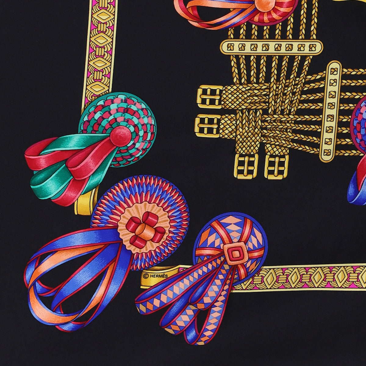 Pristine Boxed Hermès Les Rubans Du Cheval Silk Scarf