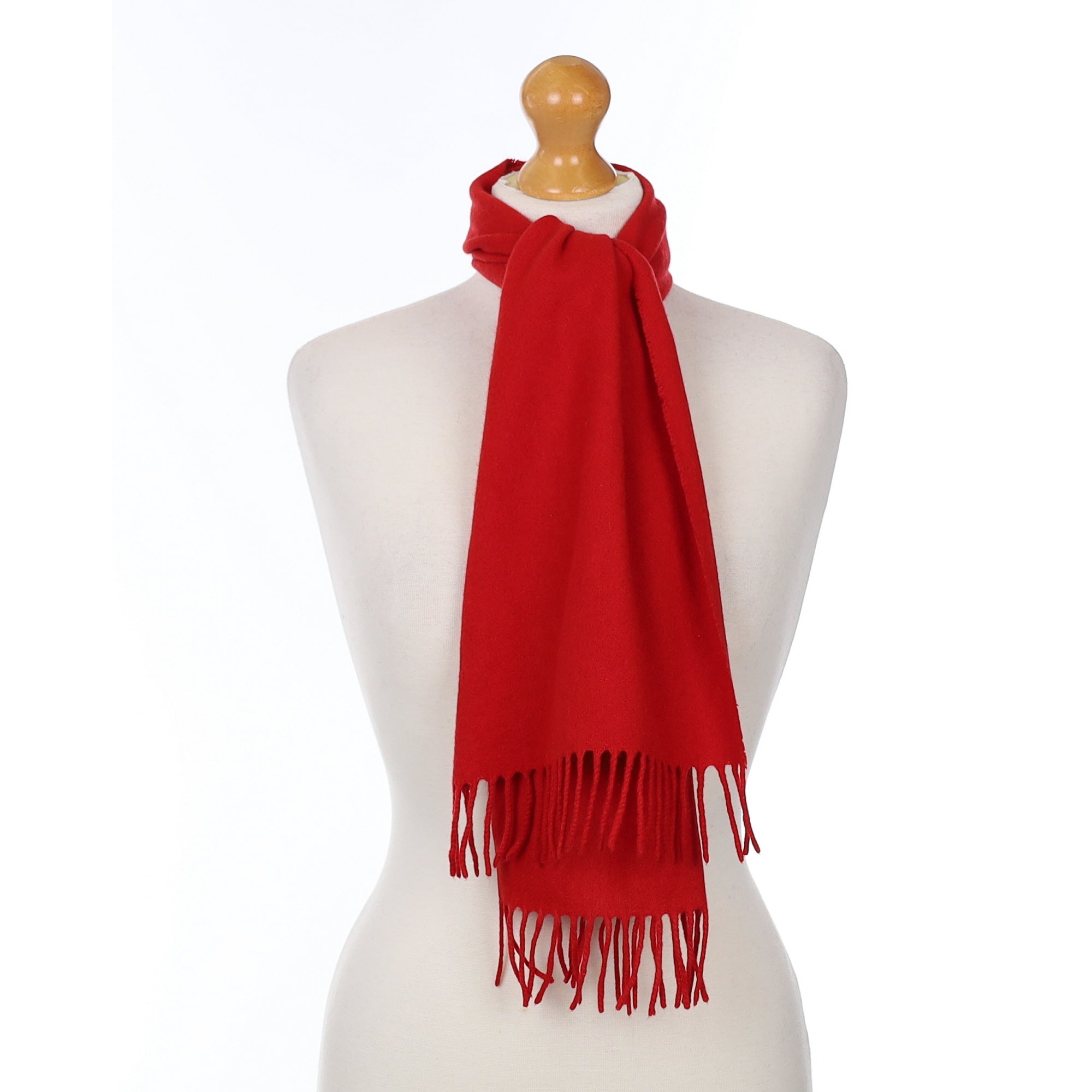 Spanish Red Cashmere Woven Scarf