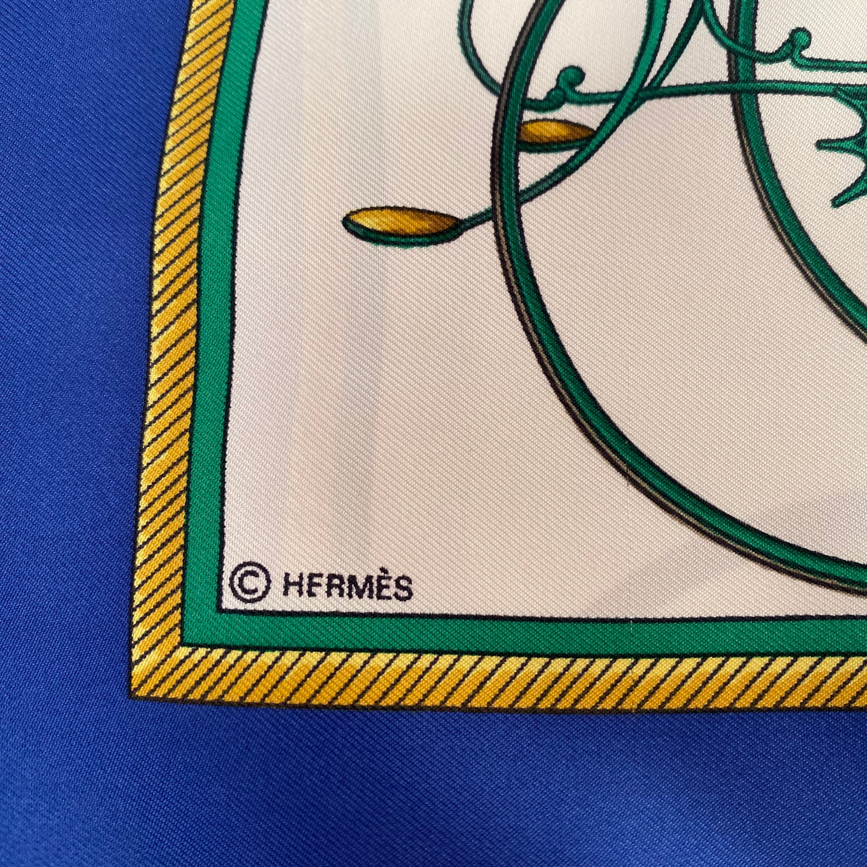 Hermès Les Voitures a Transformation Silk Scarf