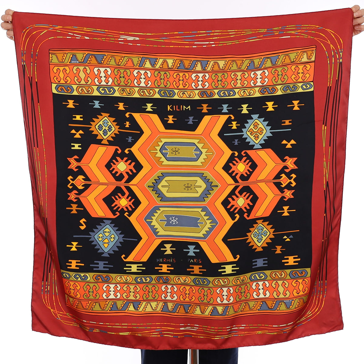 Hermès Kilim Silk Scarf