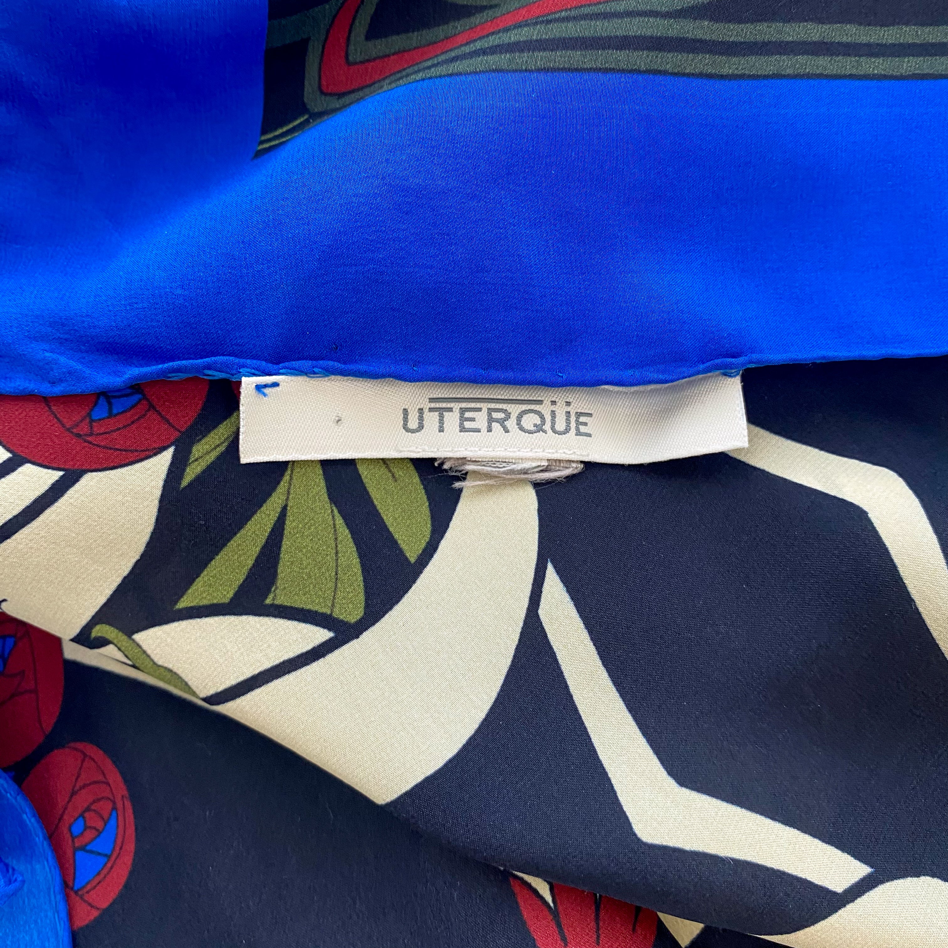 Extra Large Floral Crepe Silk Scarf