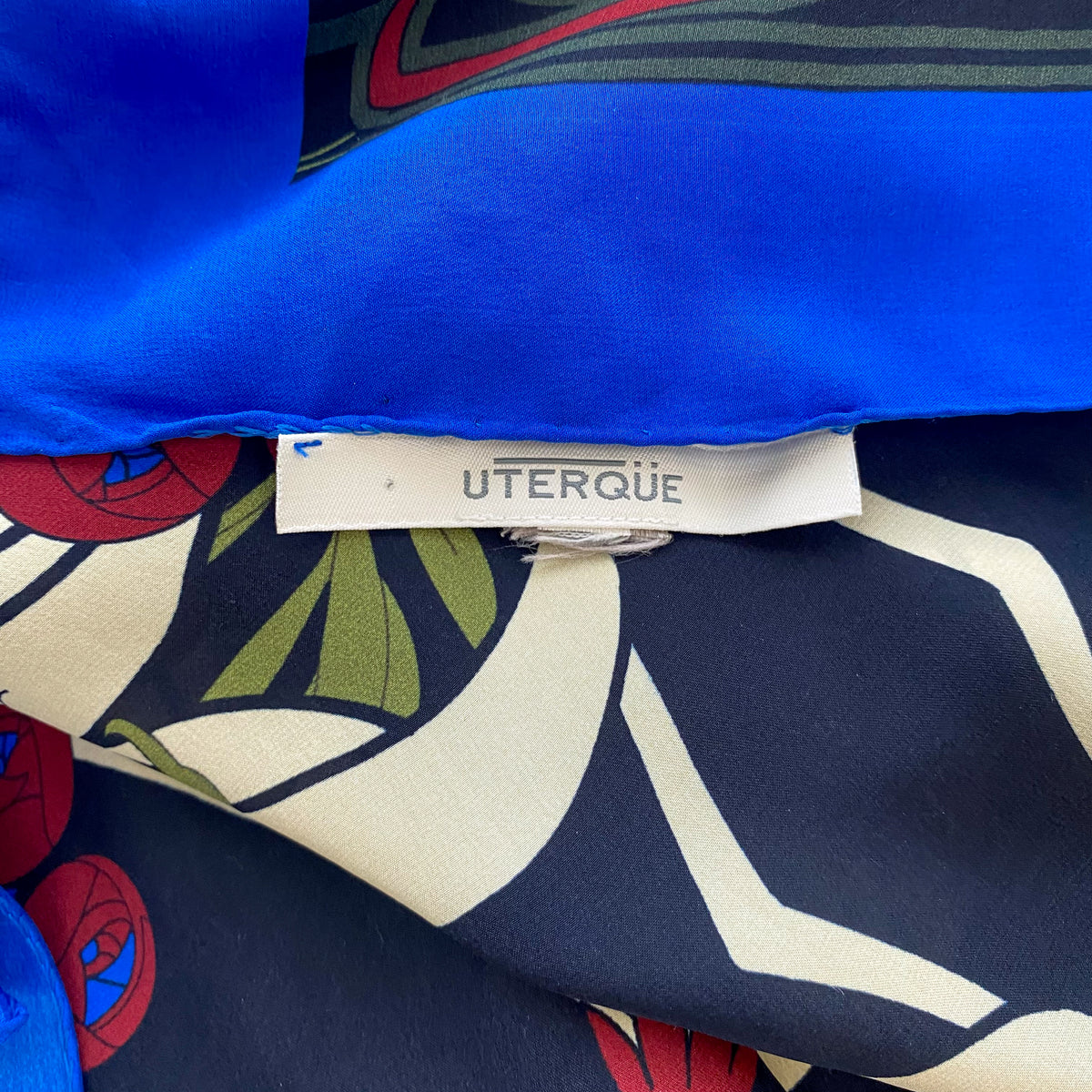 Extra Large Floral Crepe Silk Scarf