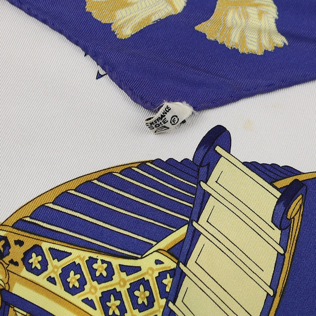 Hermès Vue du Carosse de la Galère la Réale Silk Scarf