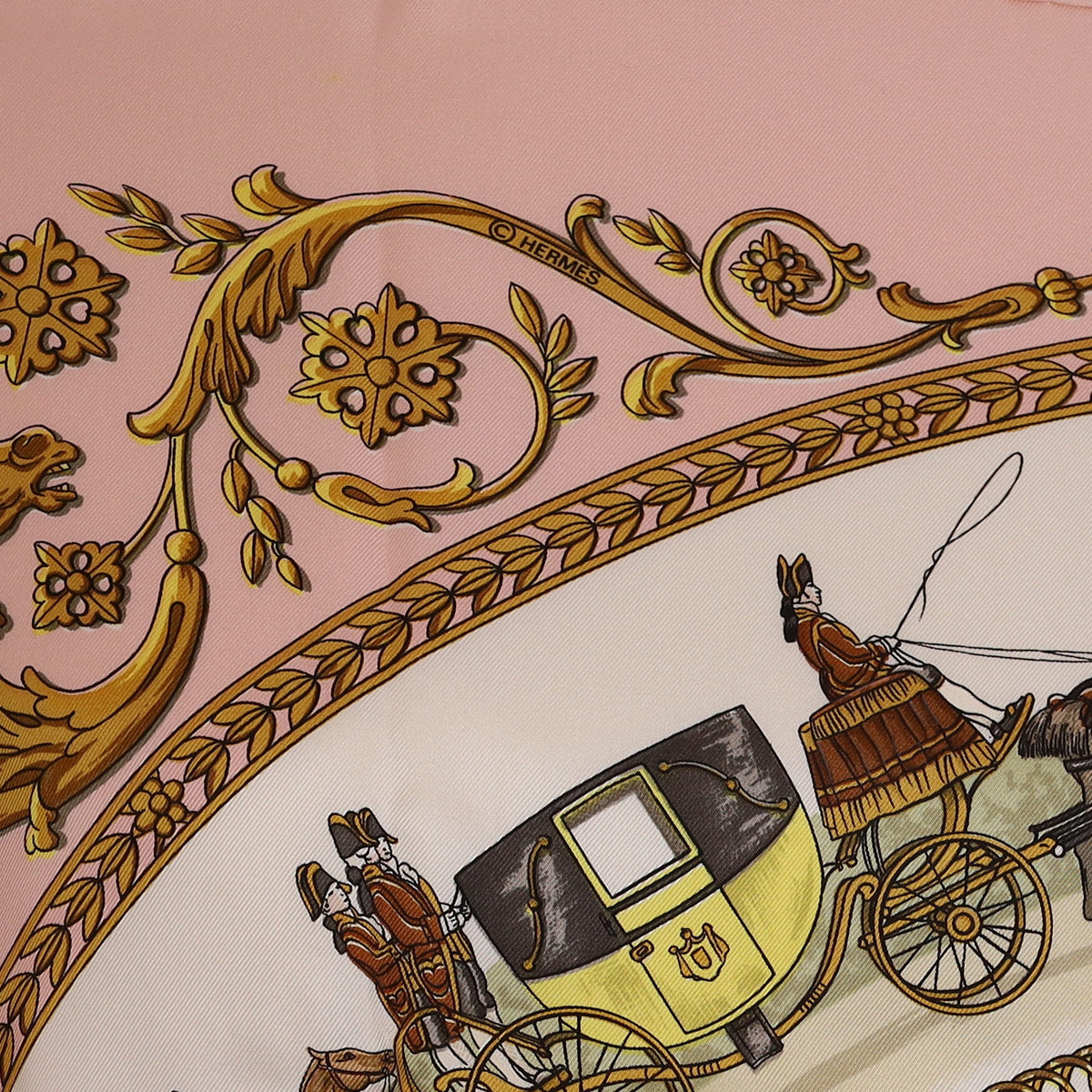 Pristine Hermès La Promenade De Longchamps Silk Scarf