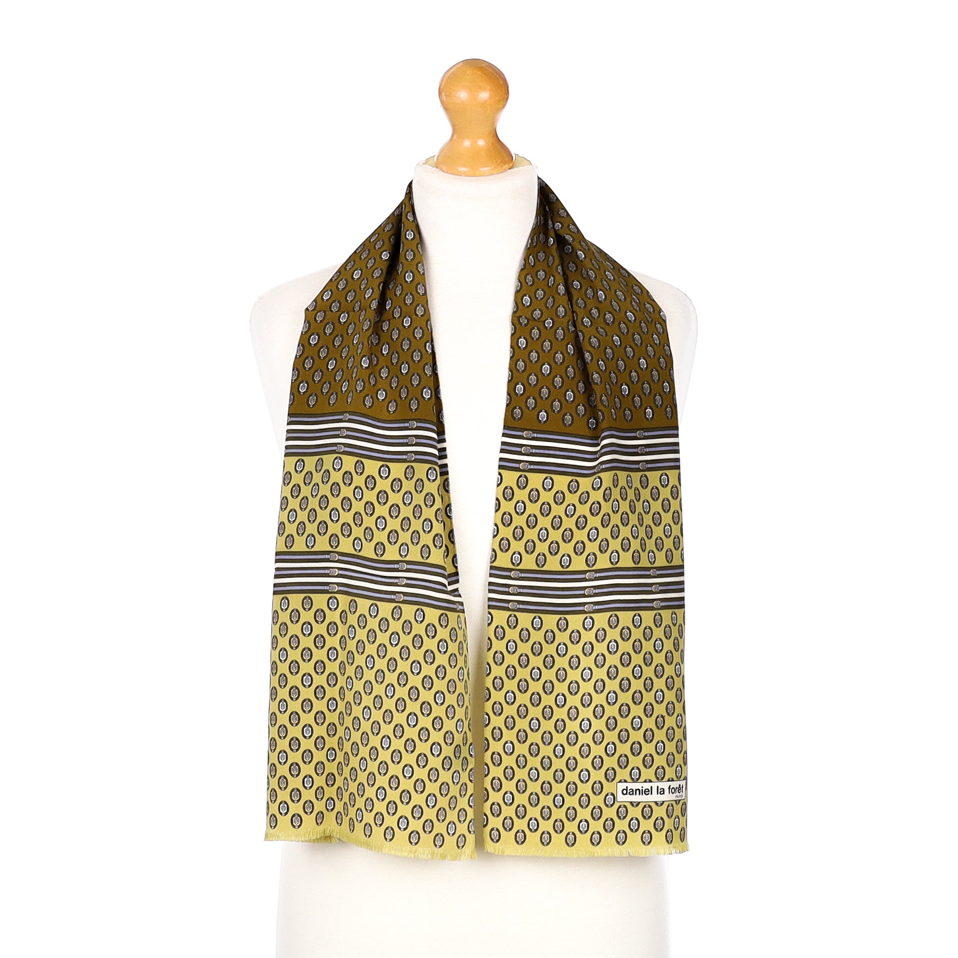 Daniel La Forêt Vintage Long Silk Scarf