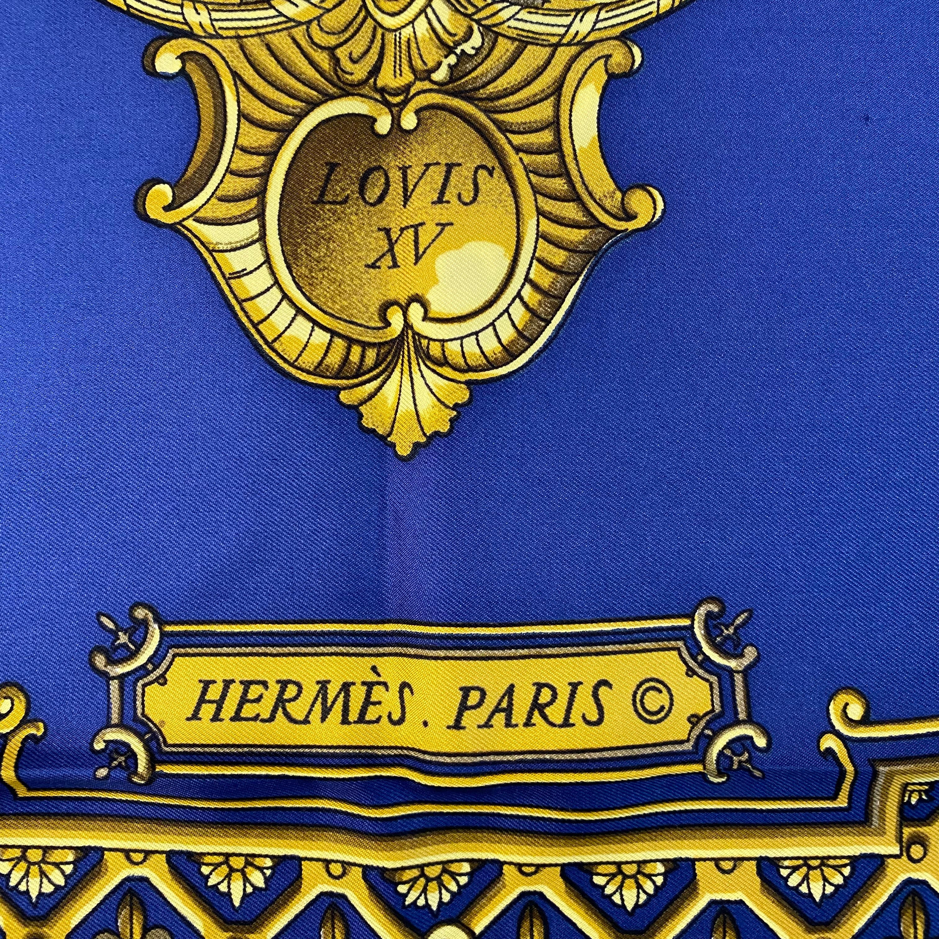 Hermès Lovis XV Silk Scarf Rare