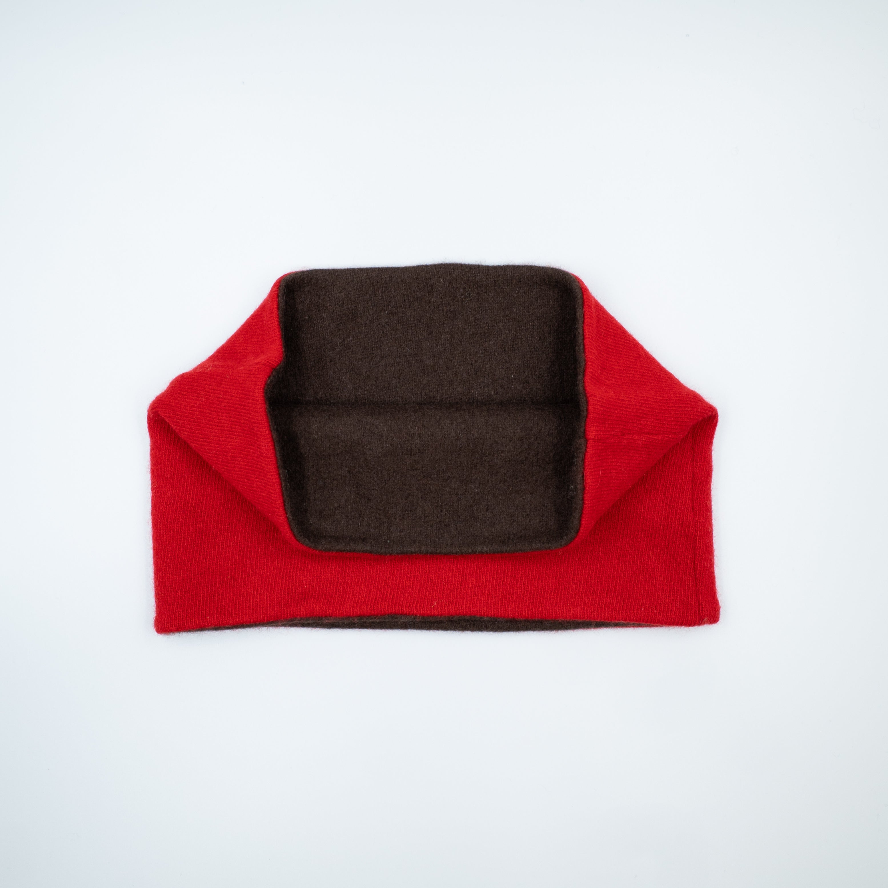 Red and Brown Neck Warmer