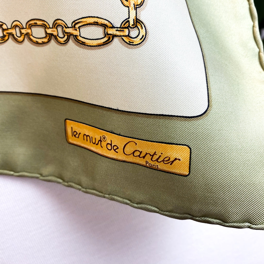 Must de Cartier Designer Silk Scarf