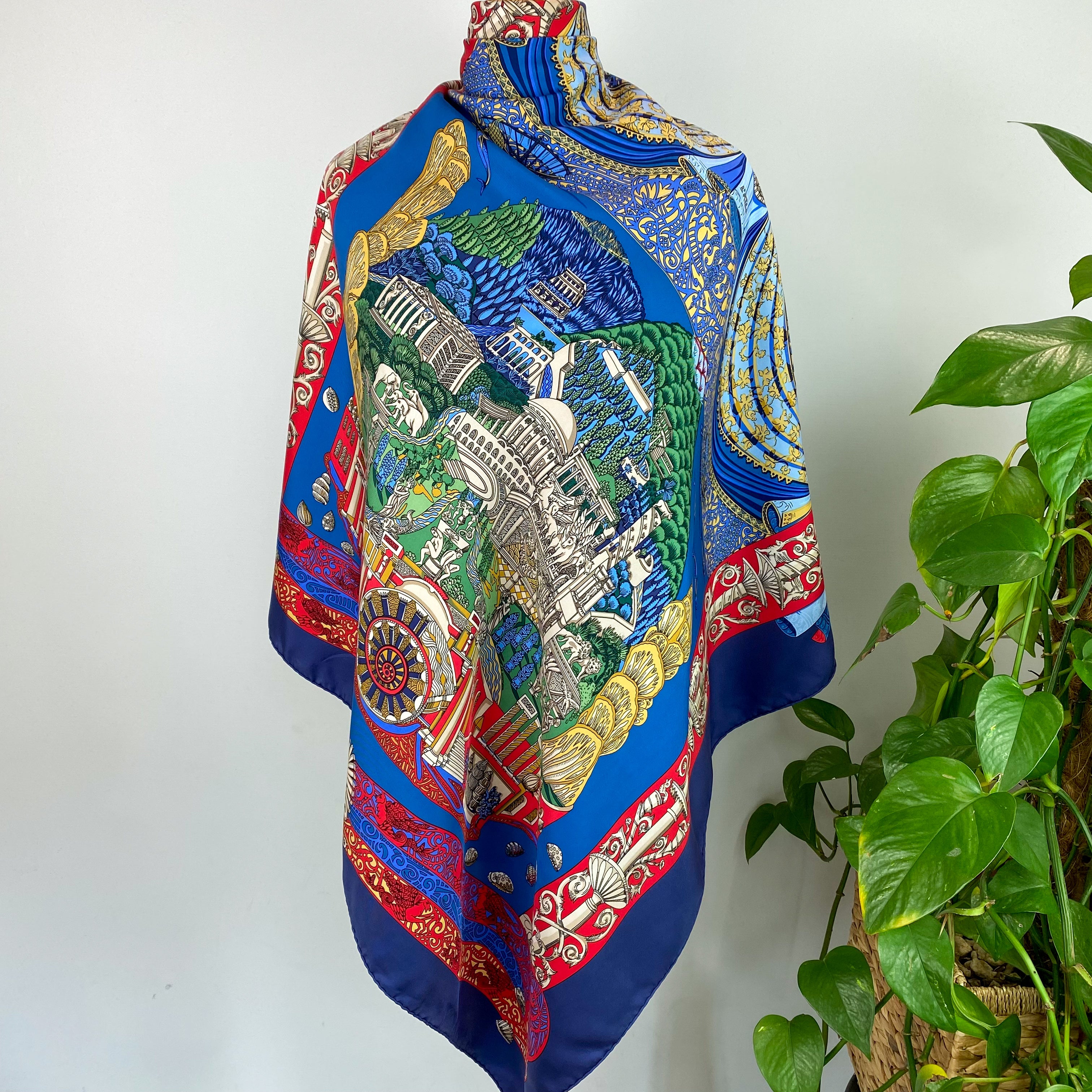 Boxed Hermès L’atlantide Silk Scarf