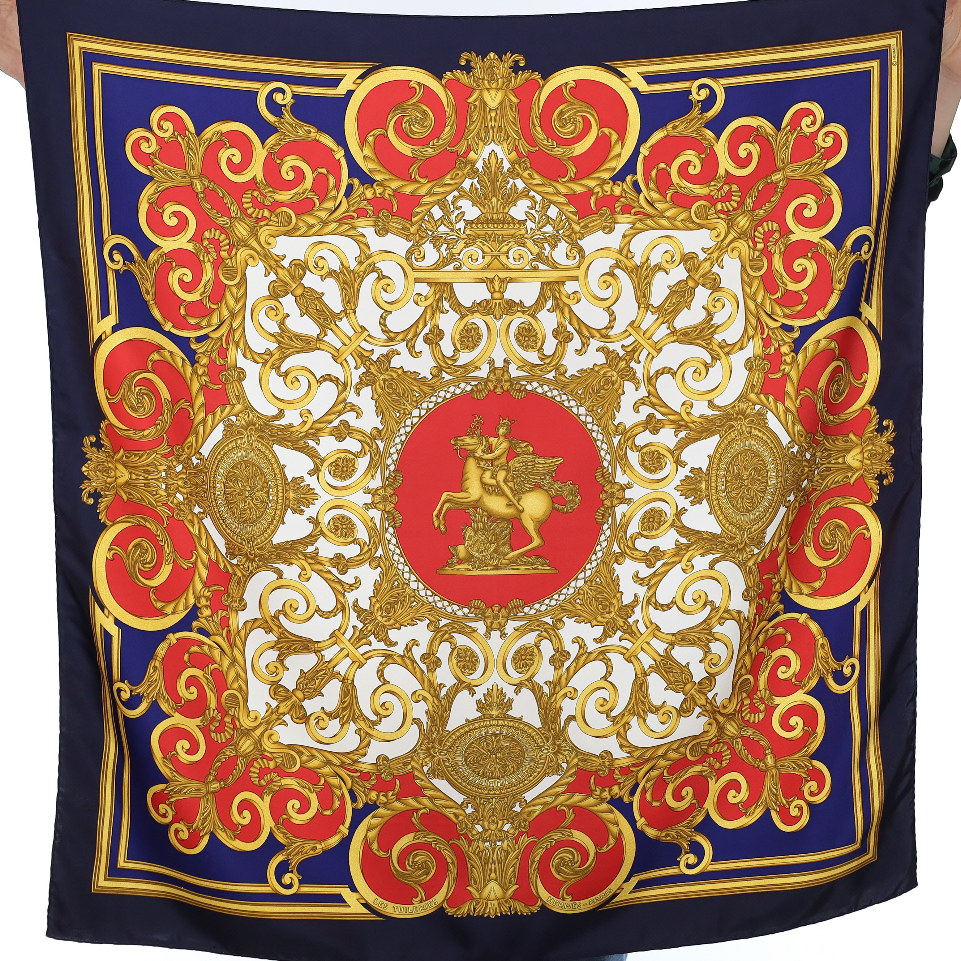 Hermès Les Tuileries Silk Scarf