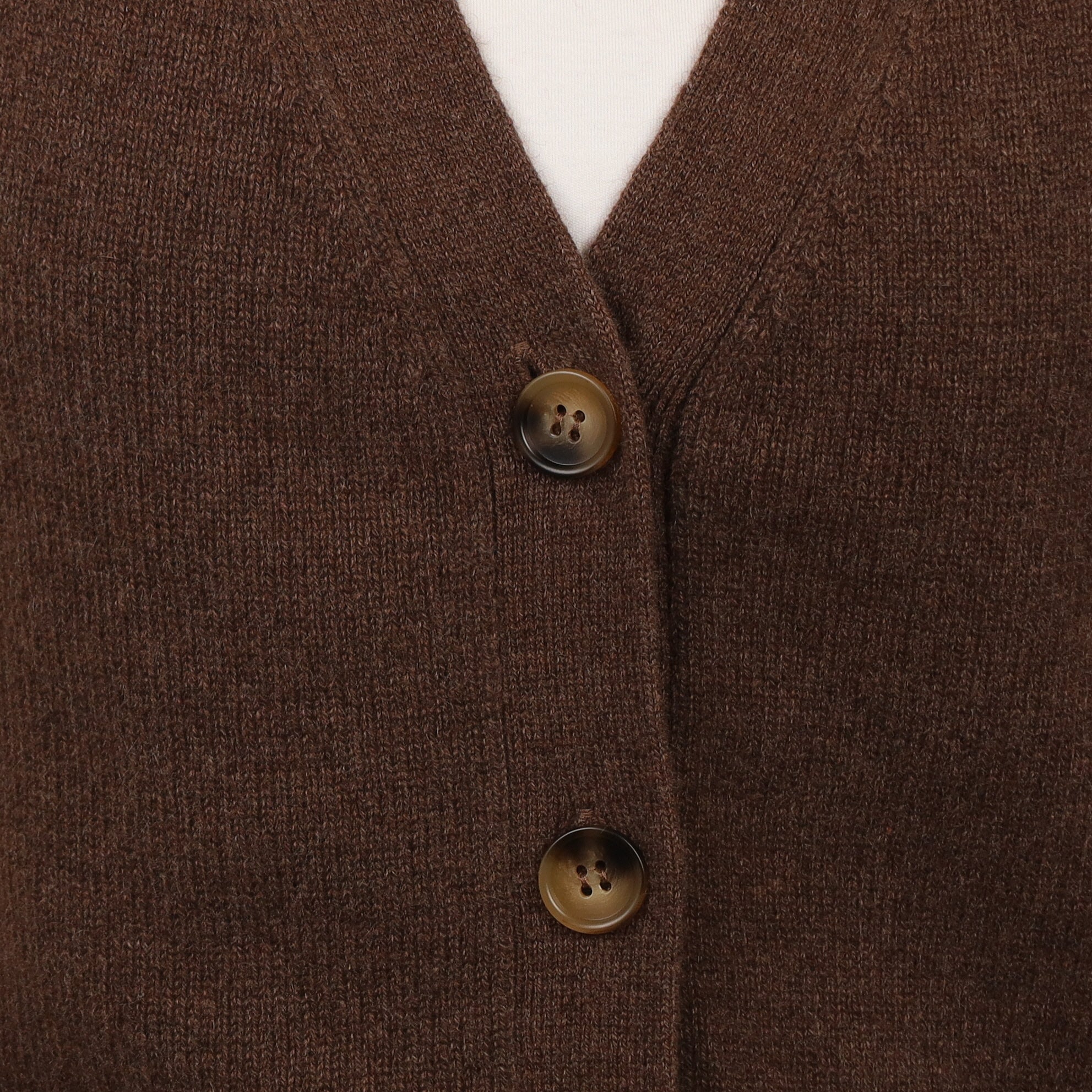 Brand New Mocha Luxury Cashmere V Neck Waistcoat Medium UK 12-14