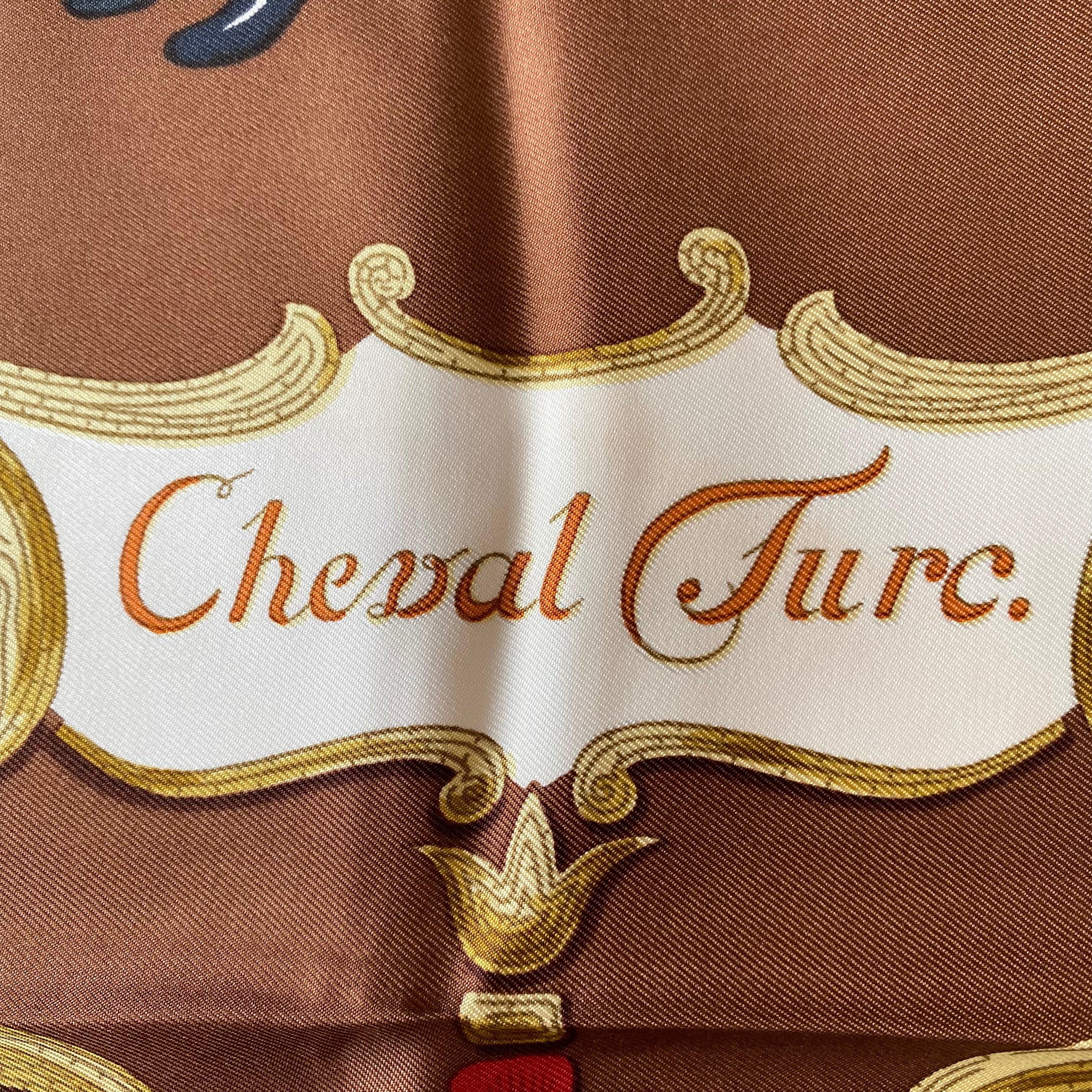 Hermès Cheval Turc Silk Scarf