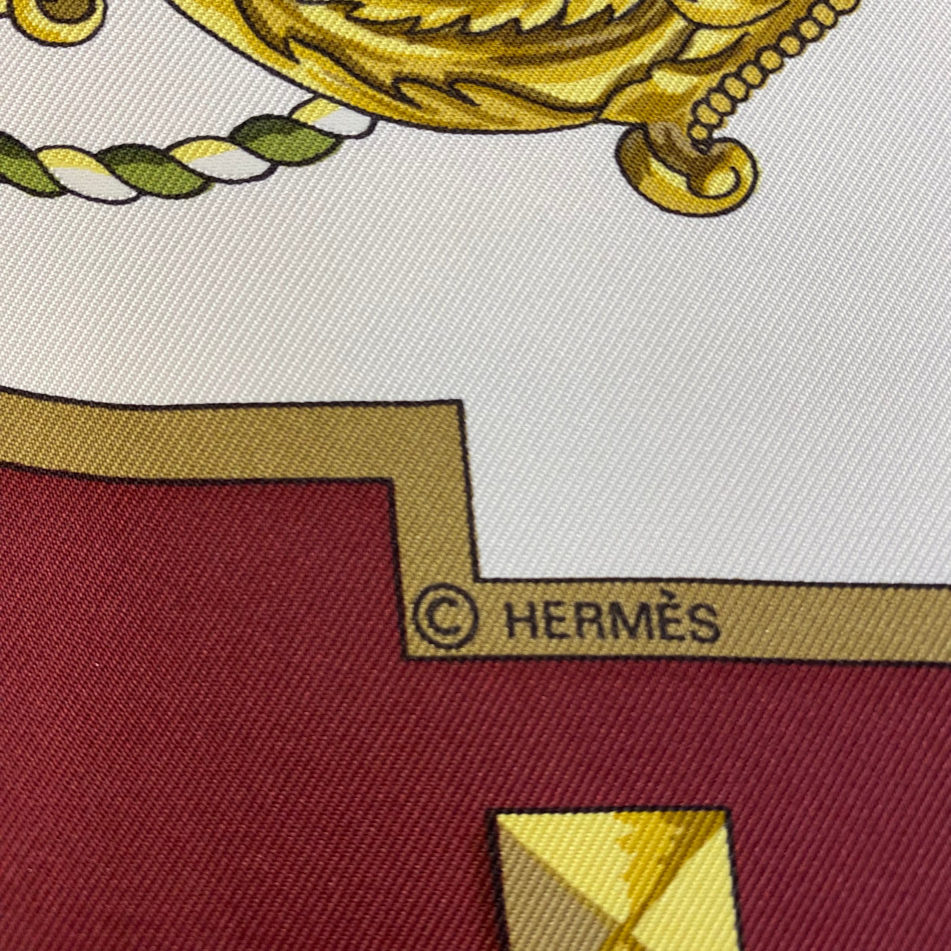 Pristine Boxed Hermès Les Clefs Silk Scarf