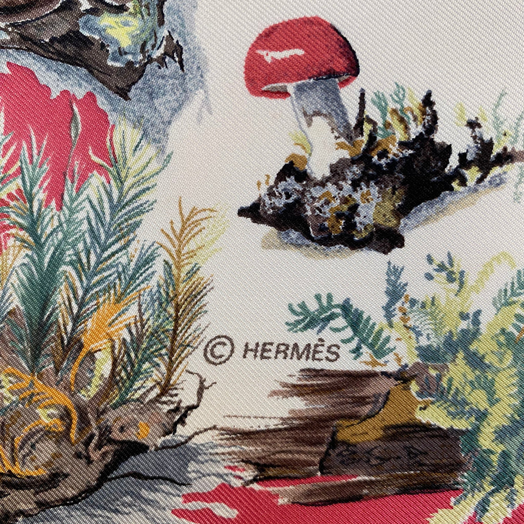 Hermès Les Champignons II Silk Scarf