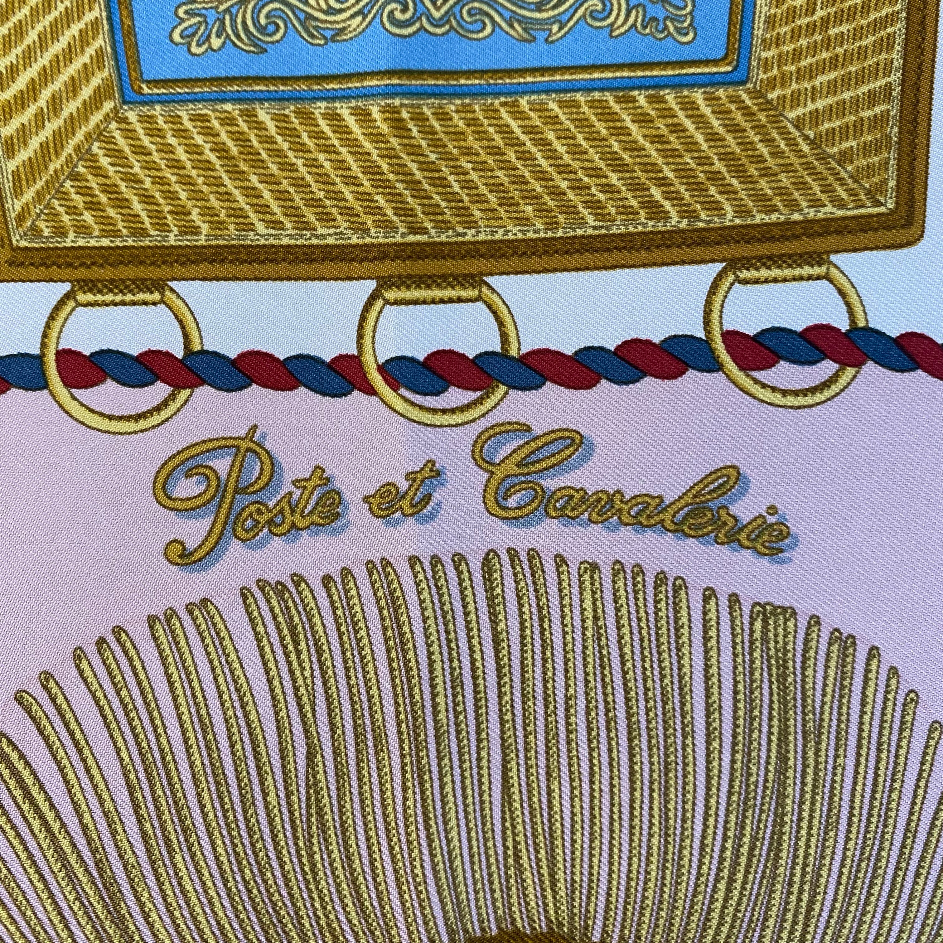 Hermès Poste et Cavalerie Silk Scarf