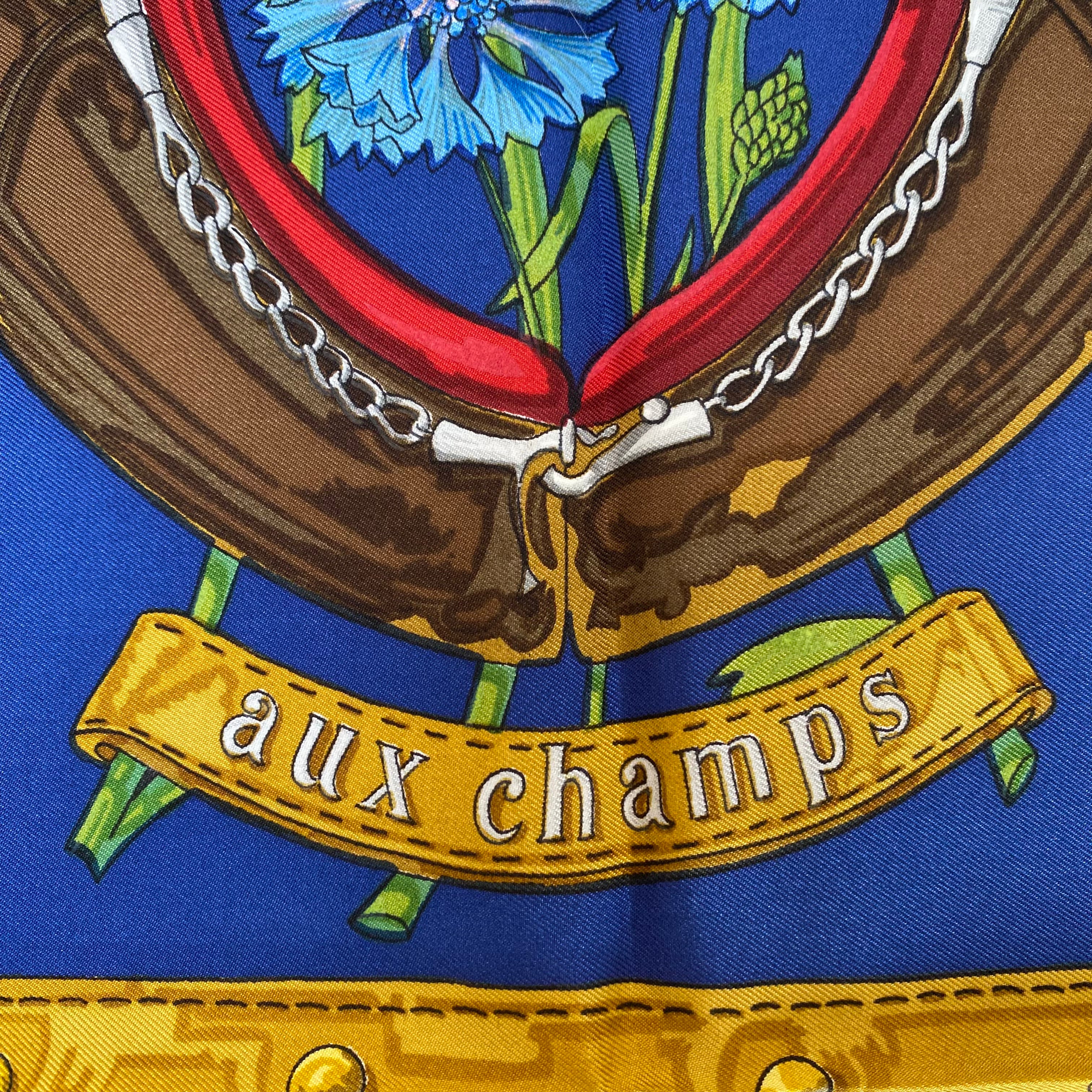 Hermès aux champs Silk Scarf