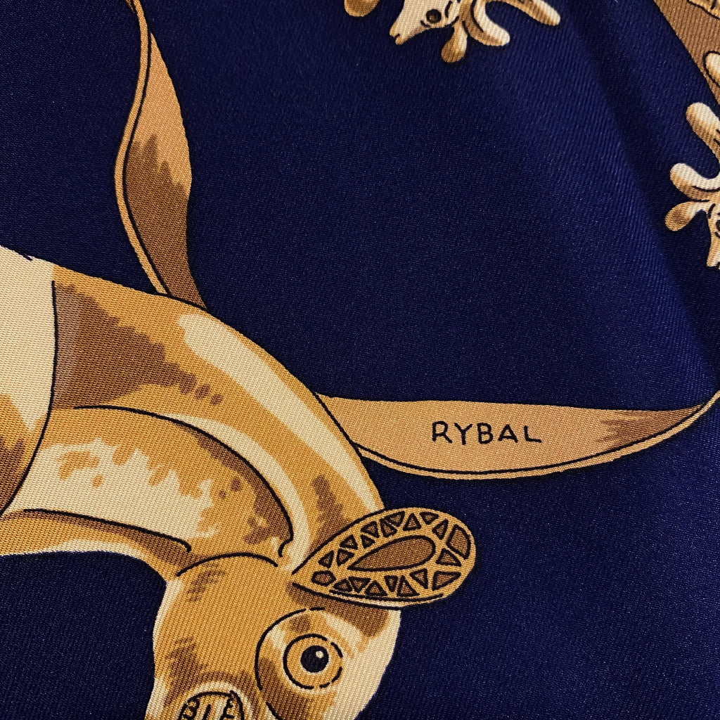 Hermès Les Cavaliers D’Or Silk Scarf
