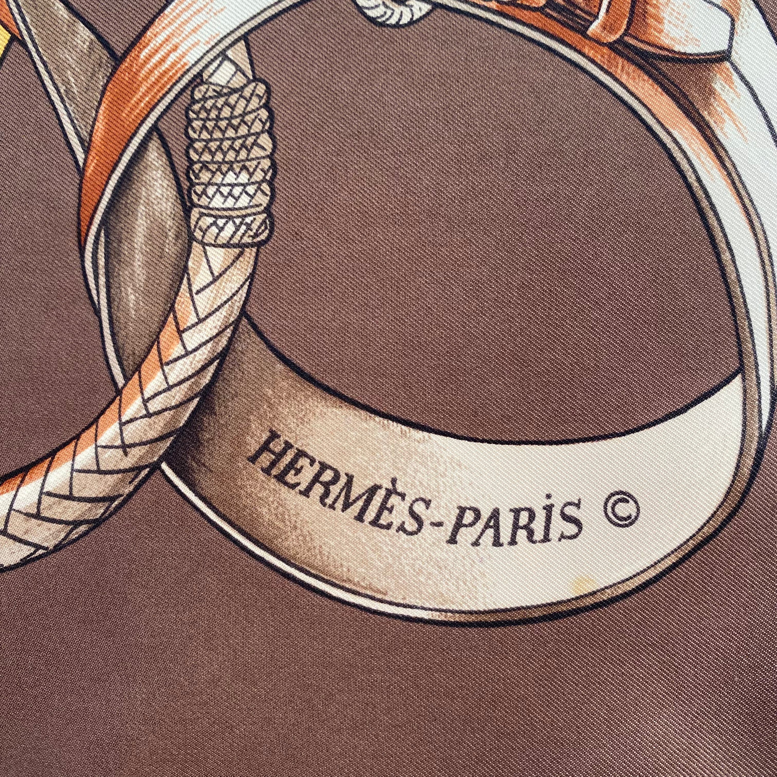 Hermès Meutes Silk Scarf