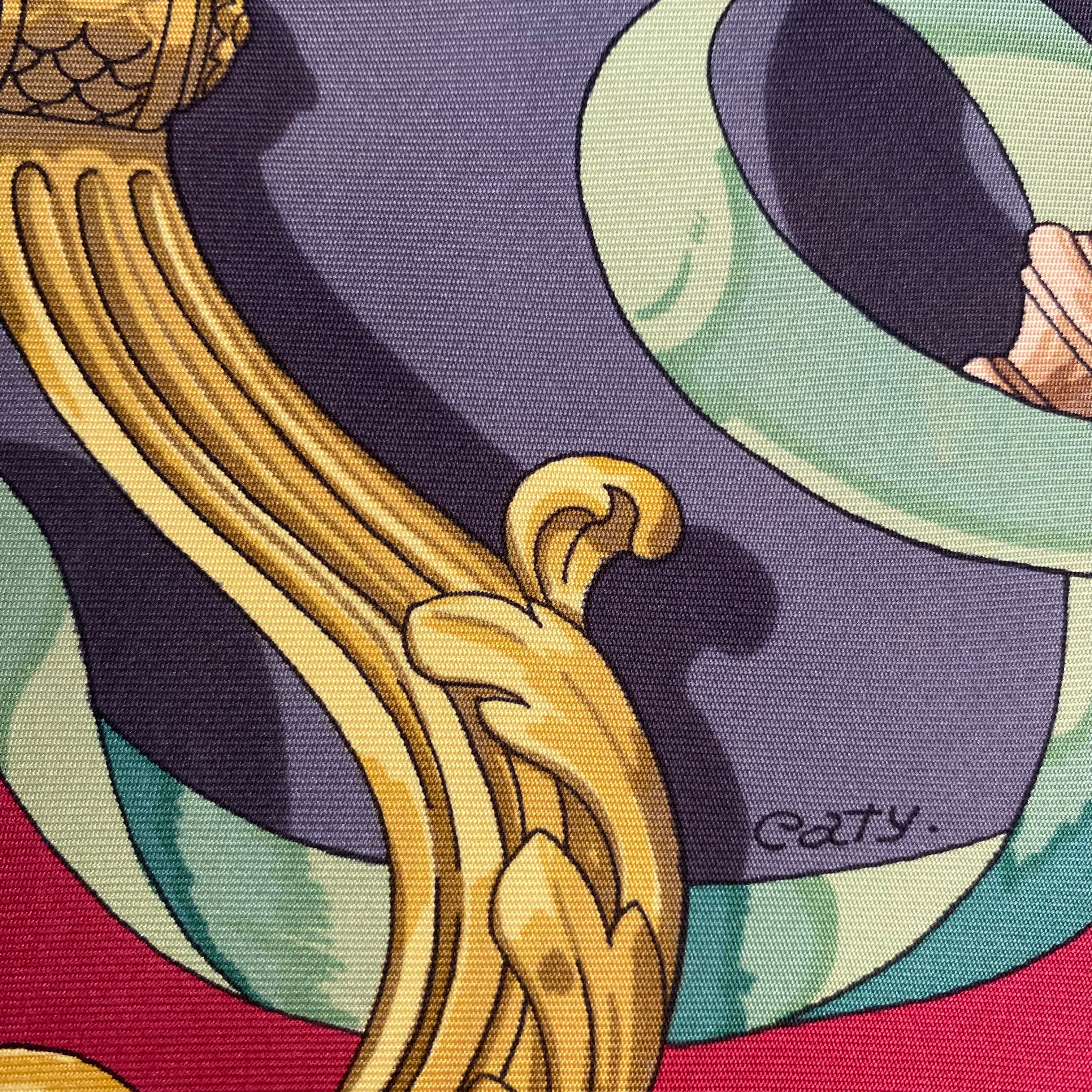 Hermès Ferronnerie Silk Scarf