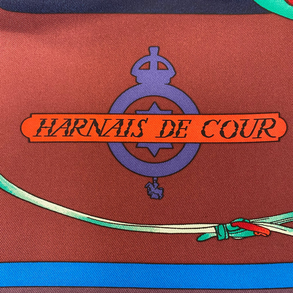 Pristine Boxed Hermès Harnais de Cour Silk Scarf