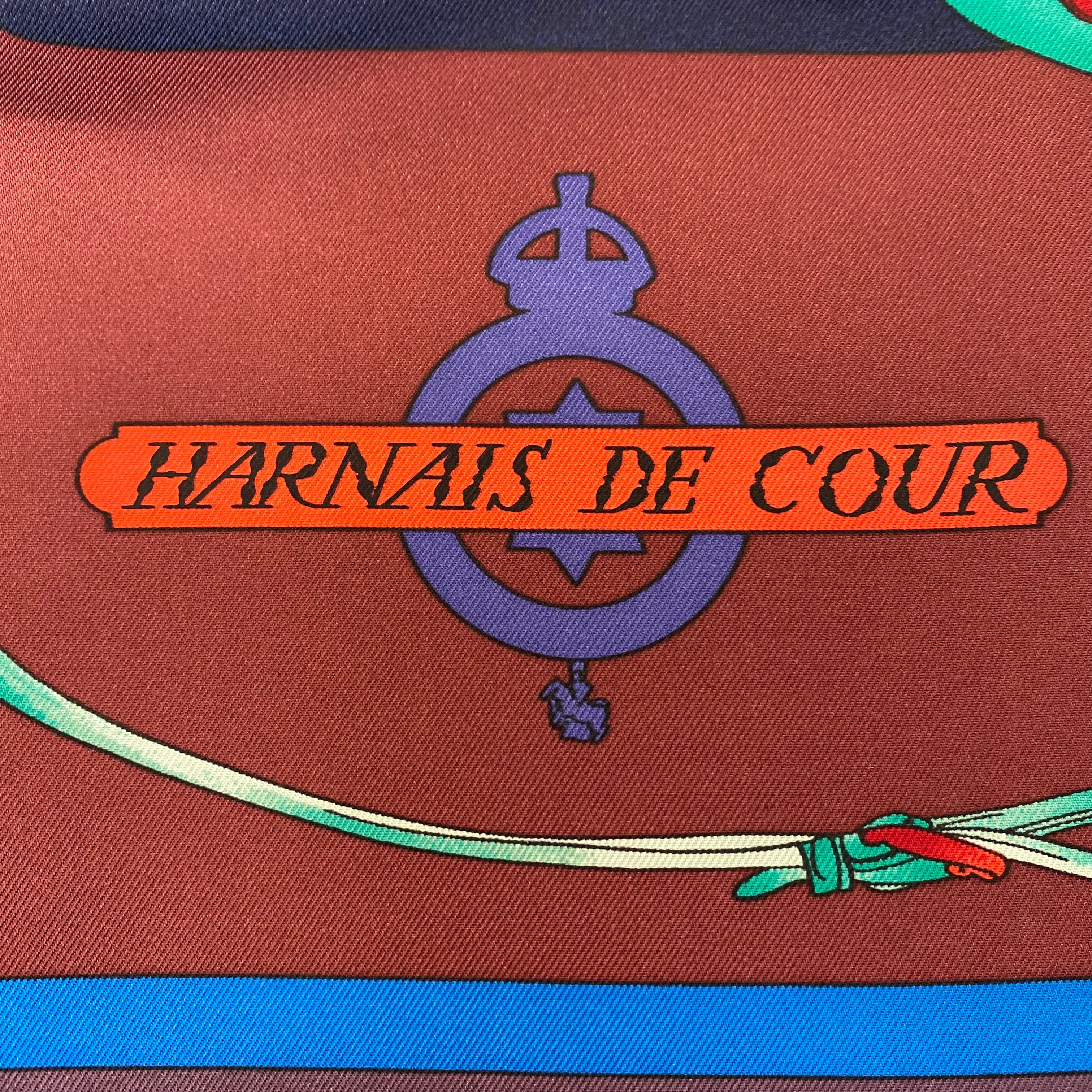 Pristine Boxed Hermès Harnais de Cour Silk Scarf