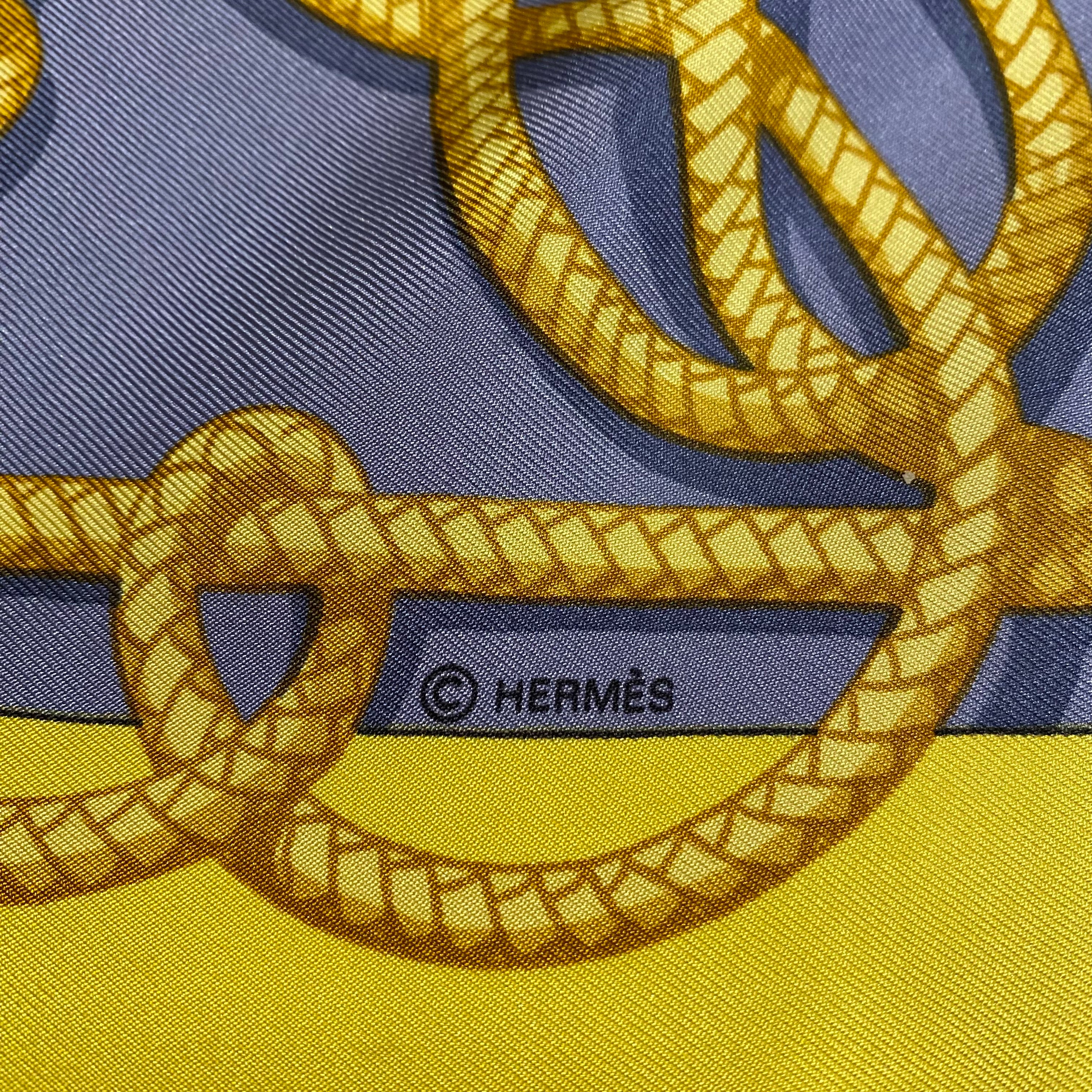 Hermès Retour de Pêche Silk Scarf