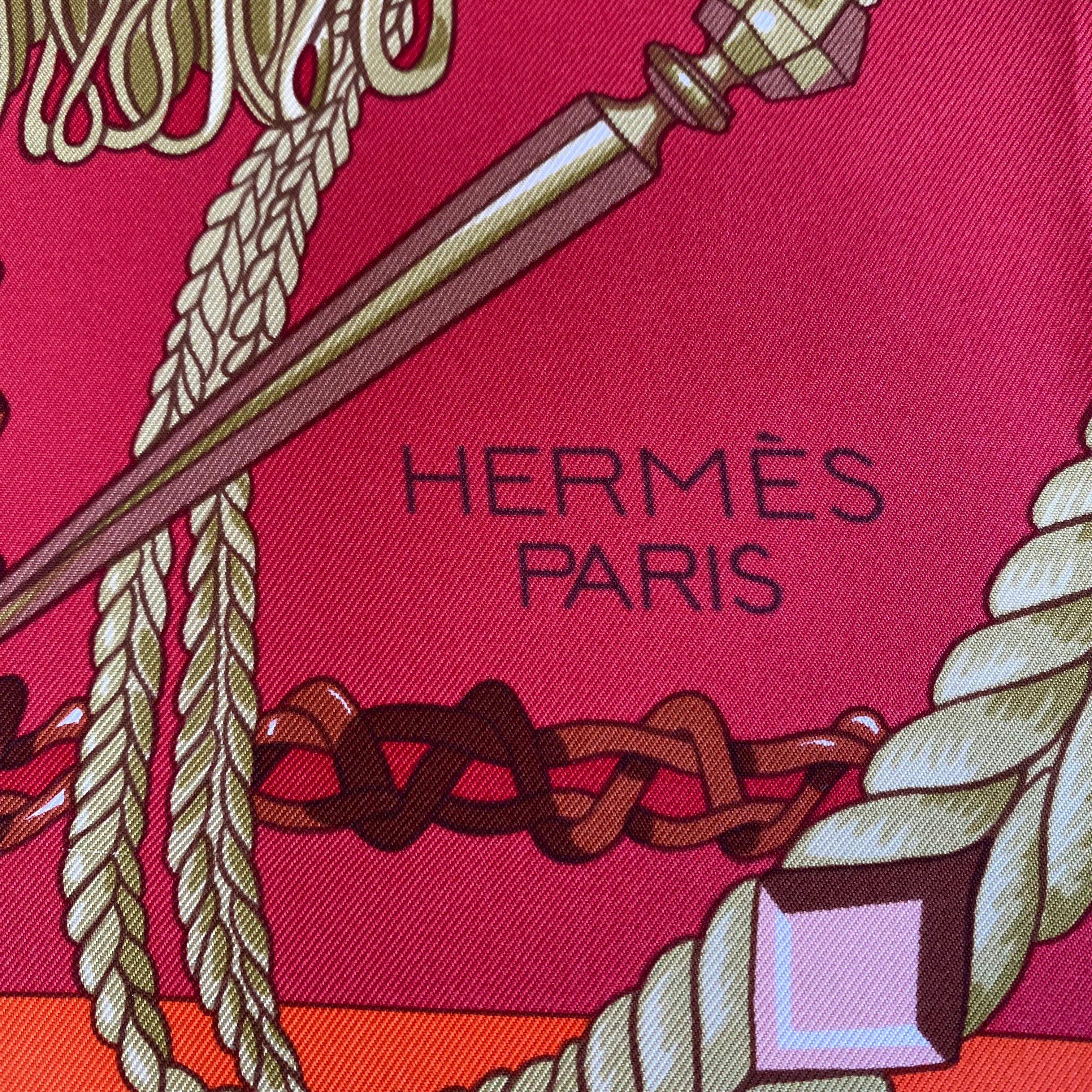 Hermès Le Timbalier Silk Scarf Quite Rare