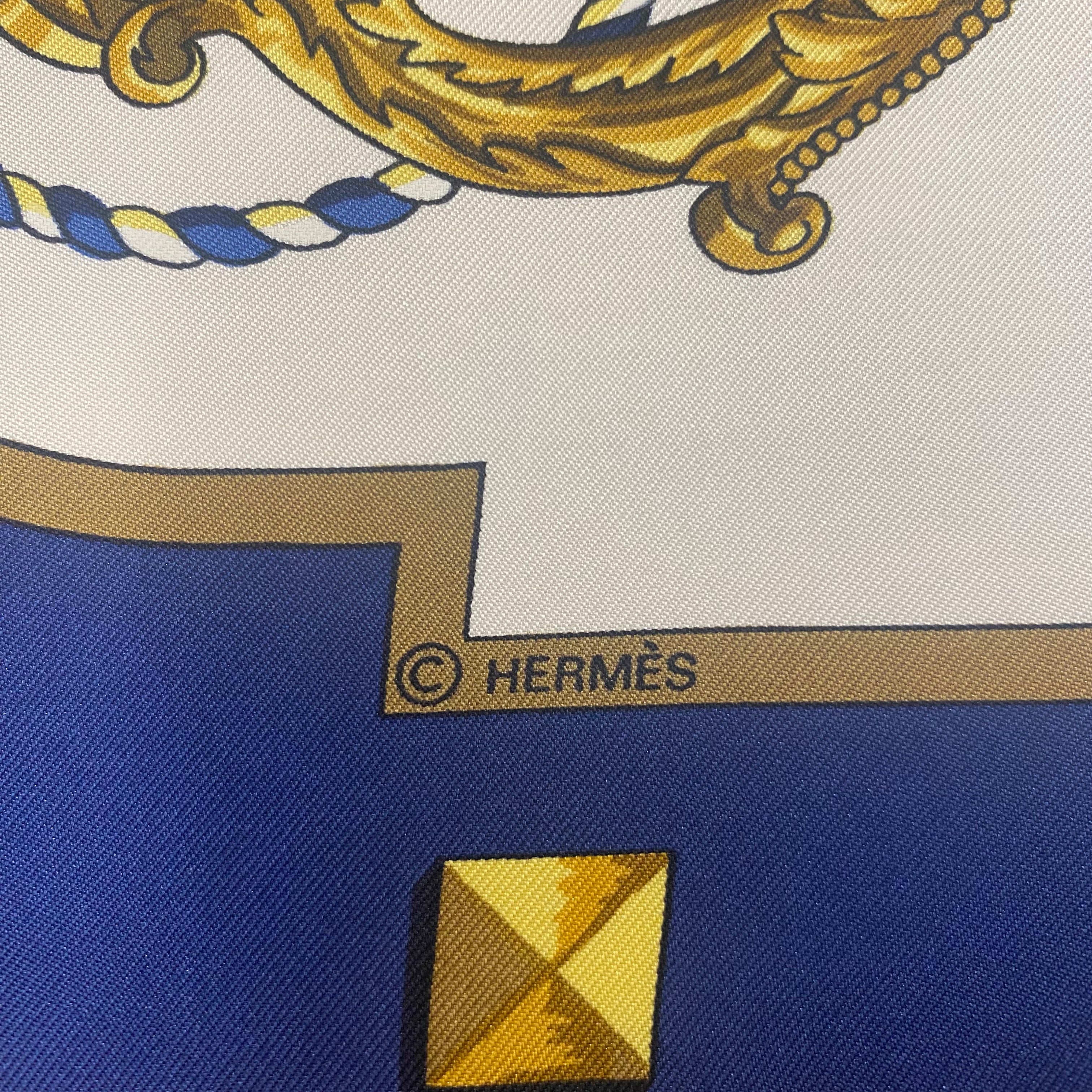 Hermès Les Clefs Silk Scarf