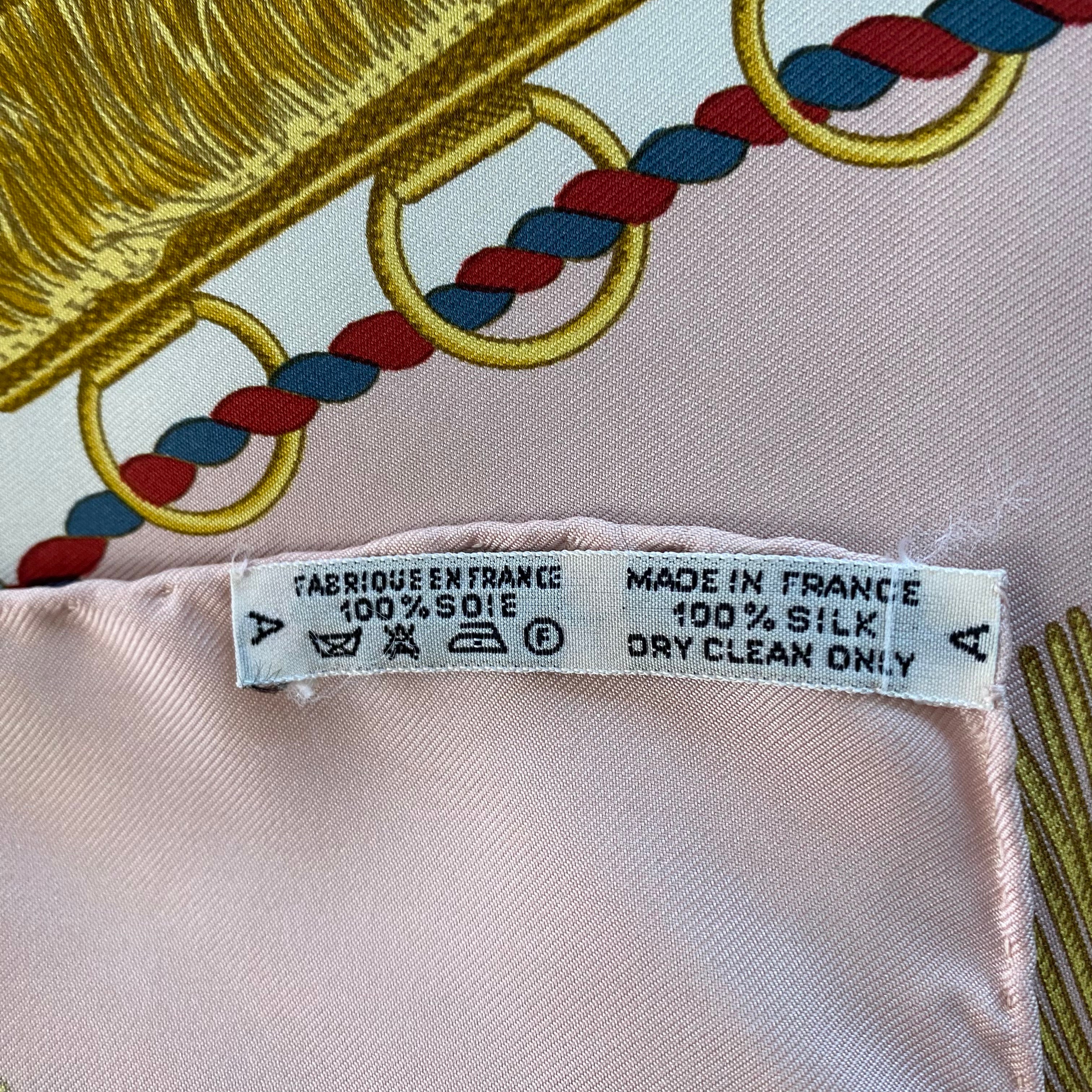Hermès Poste et Cavalerie Silk Scarf