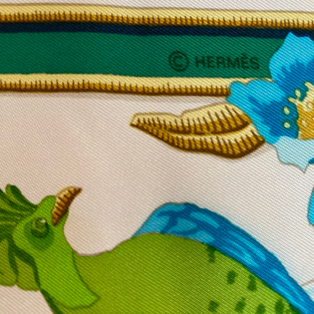 Hermès Caraibes Silk Scarf