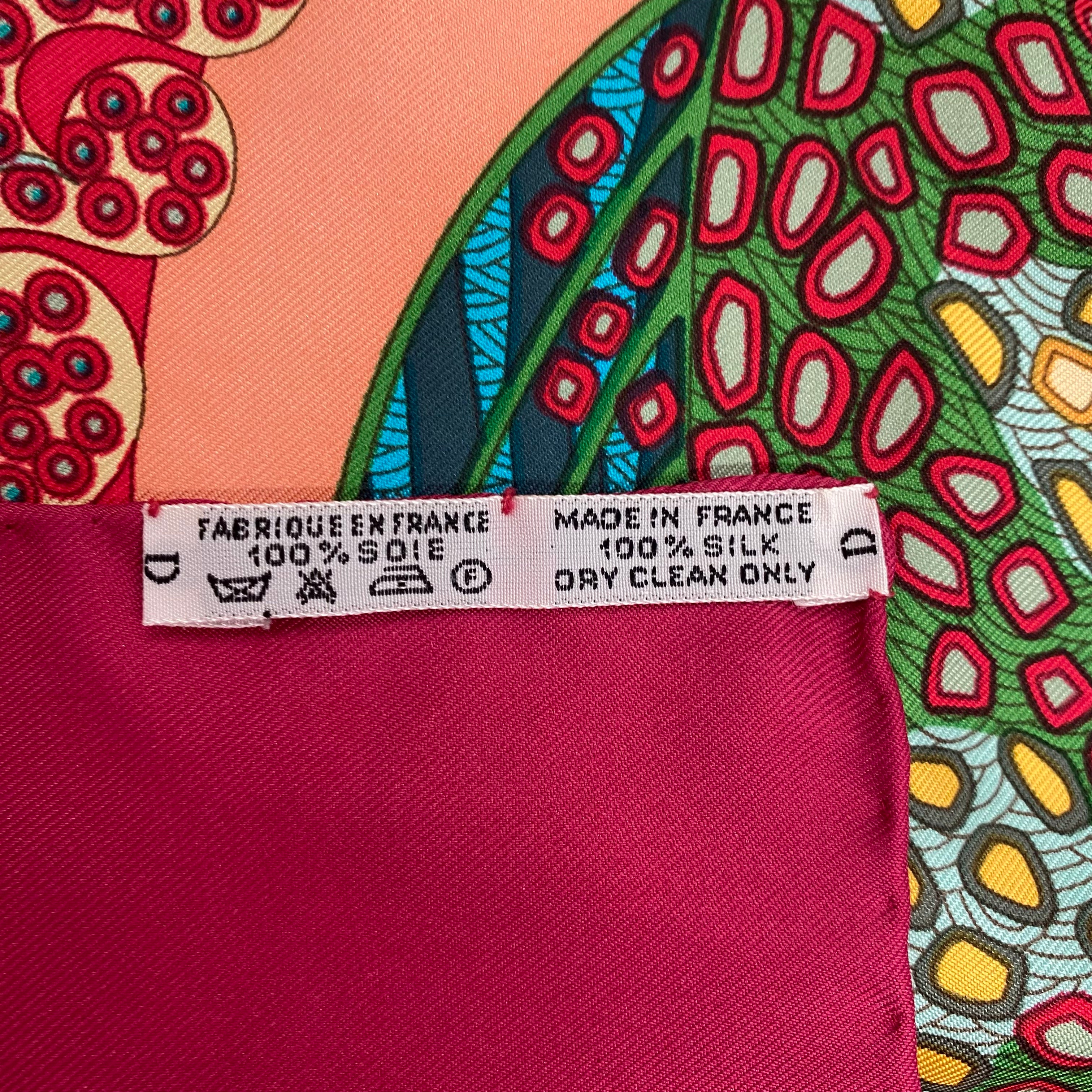 Brand New Boxed Hermès Grands Fonds Silk Scarf