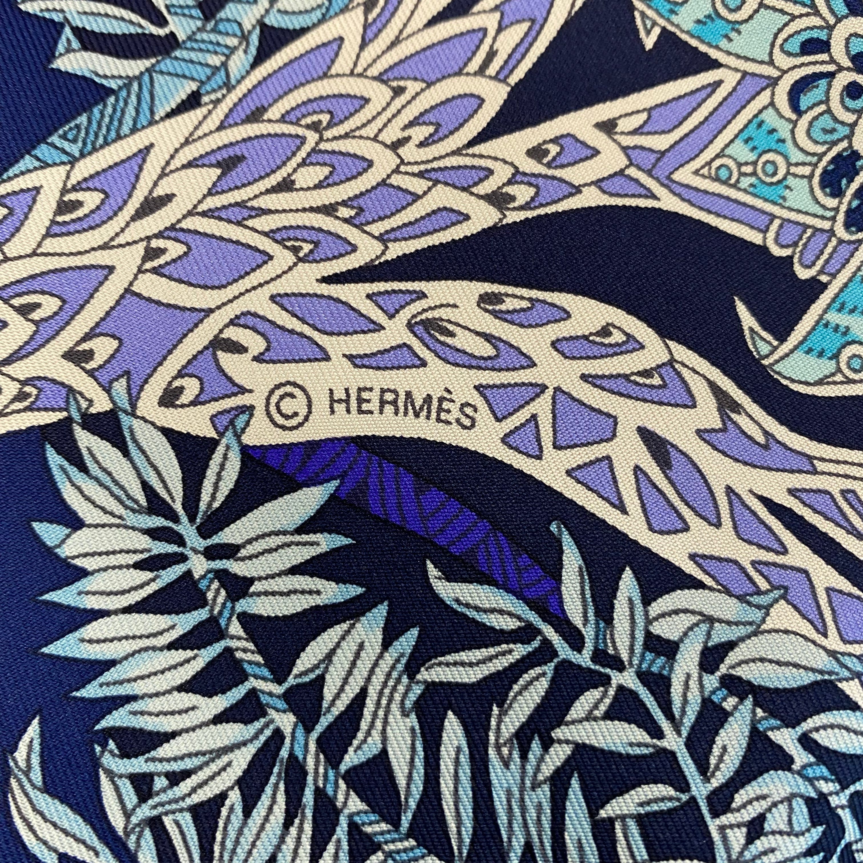 Brand New Boxed Hermès Maîtres la Forêt Silk Scarf Rare