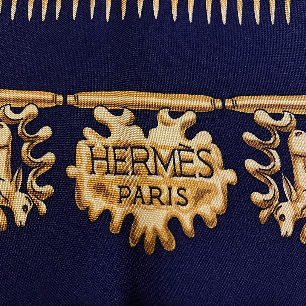 Hermès Les Cavaliers D’Or Silk Scarf