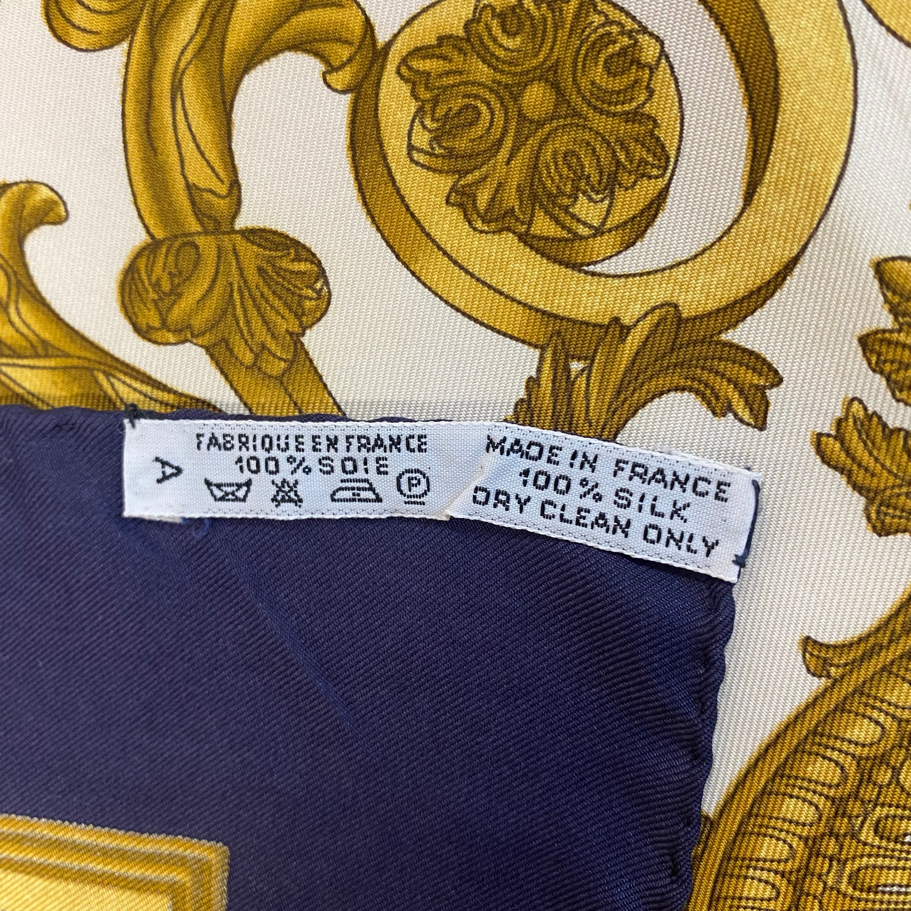 Hermès Les Tuileries Silk Scarf