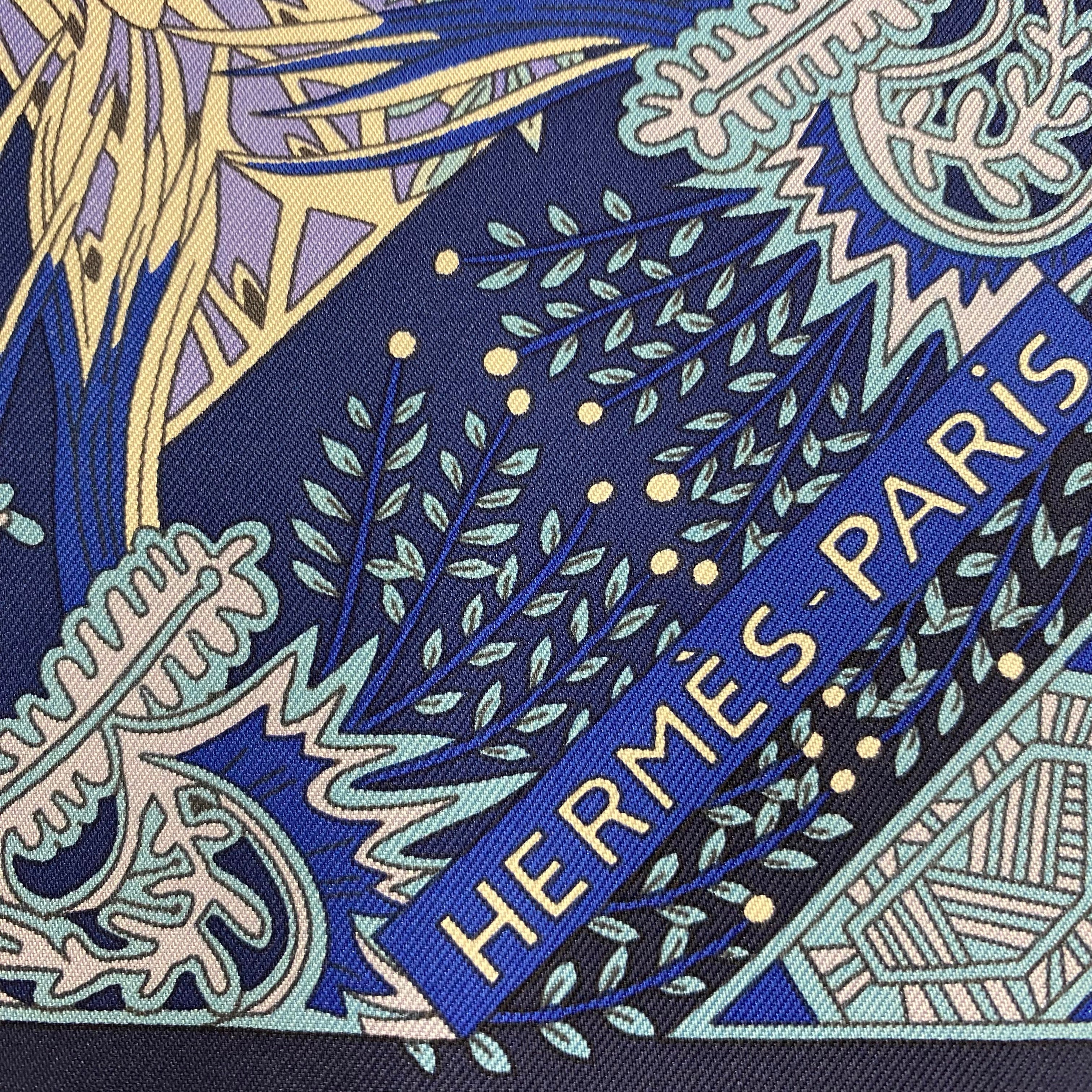 Brand New Boxed Hermès Maîtres la Forêt Silk Scarf Rare