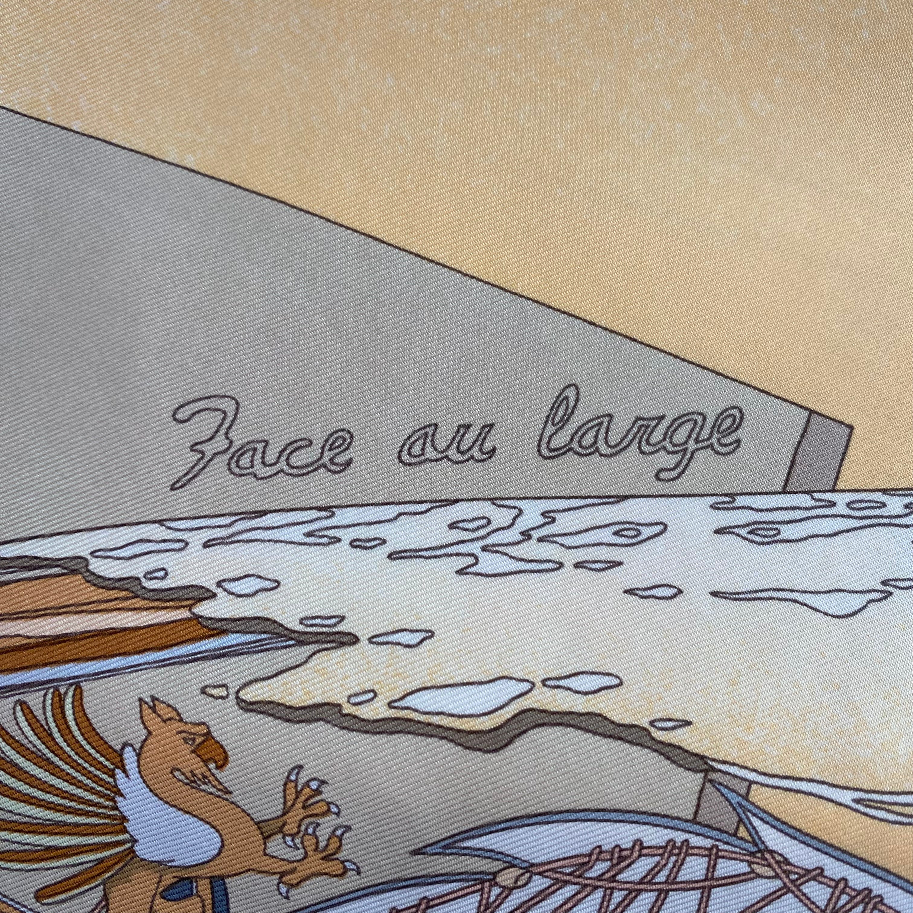 Hermès Face au Large Silk Scarf