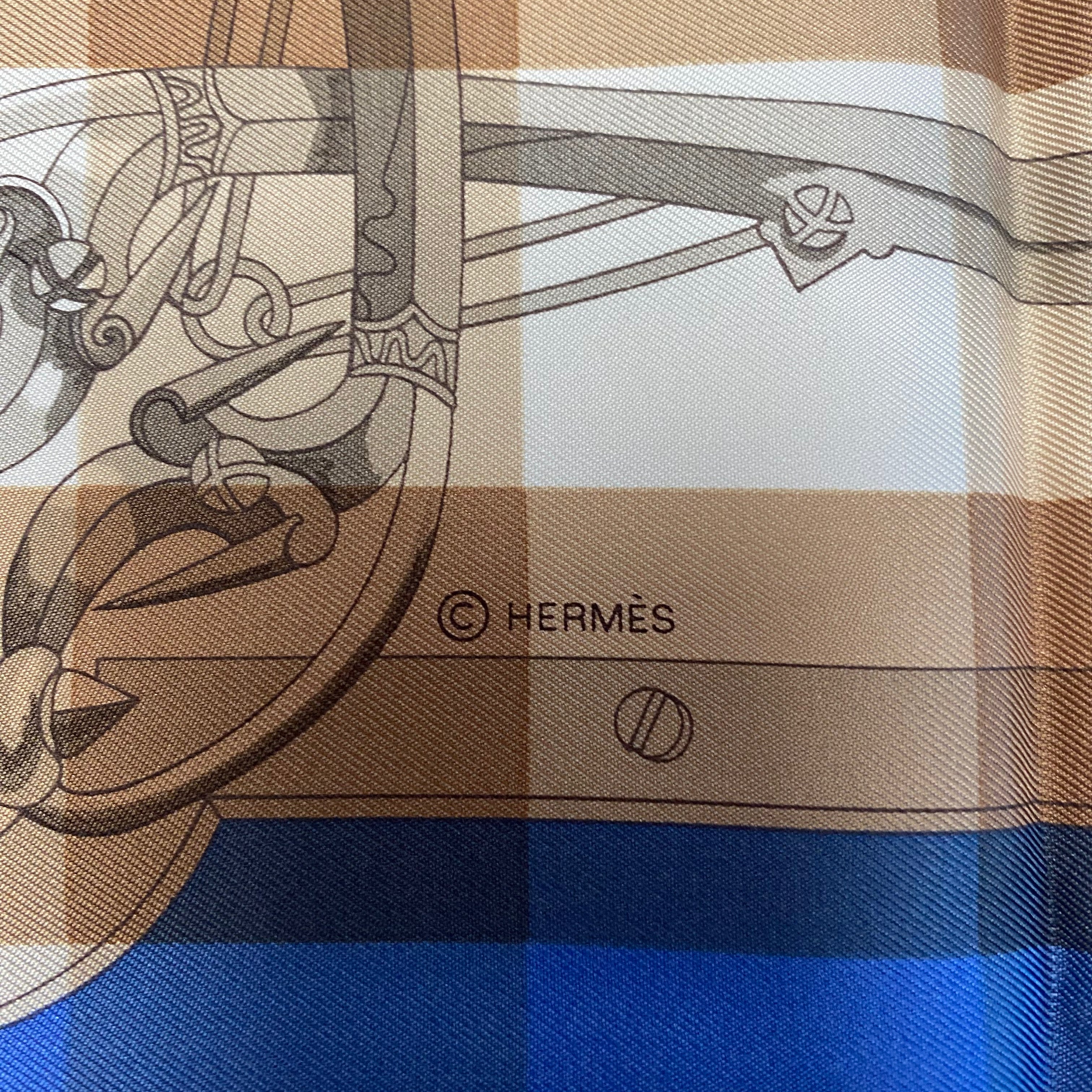 Hermès Mors & Gourmettes Silk Scarf