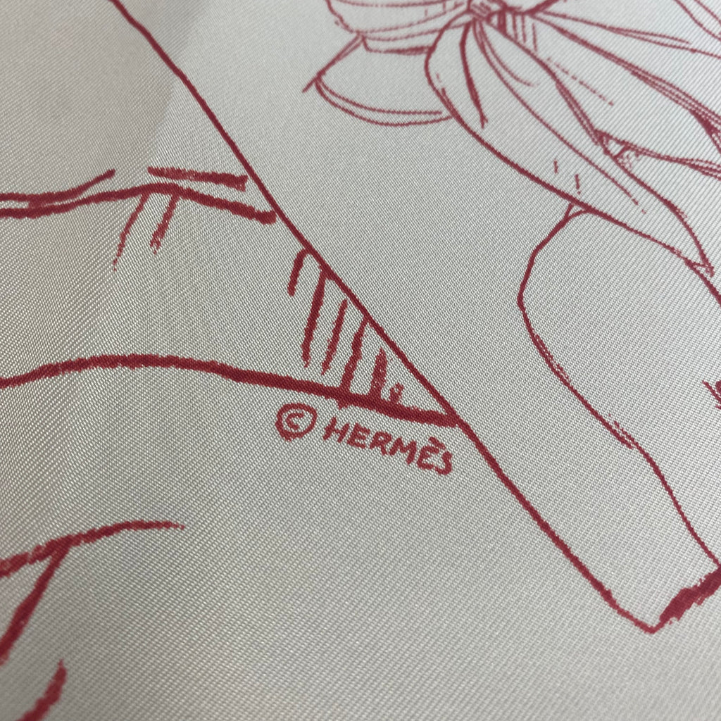 Boxed Hermès 70 Instructions su L’art de Nouser et Porter Votre Carre Silk Scarf