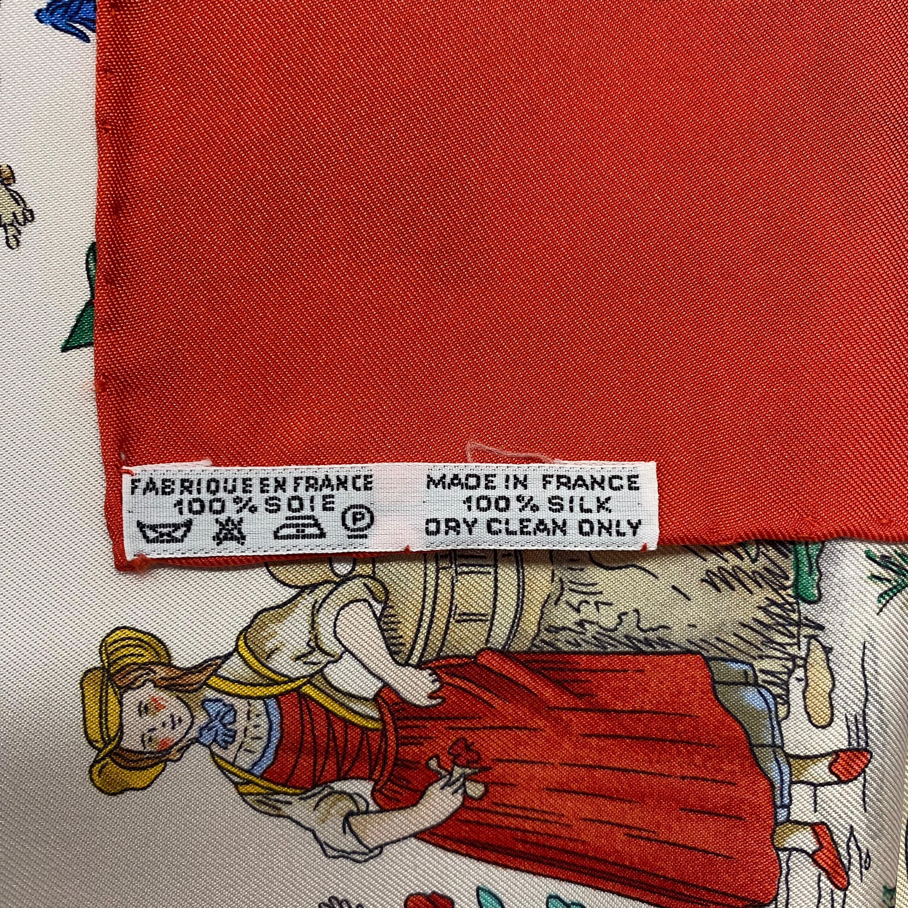Pristine Hermès Costumes Civils Actuels Silk Scarf