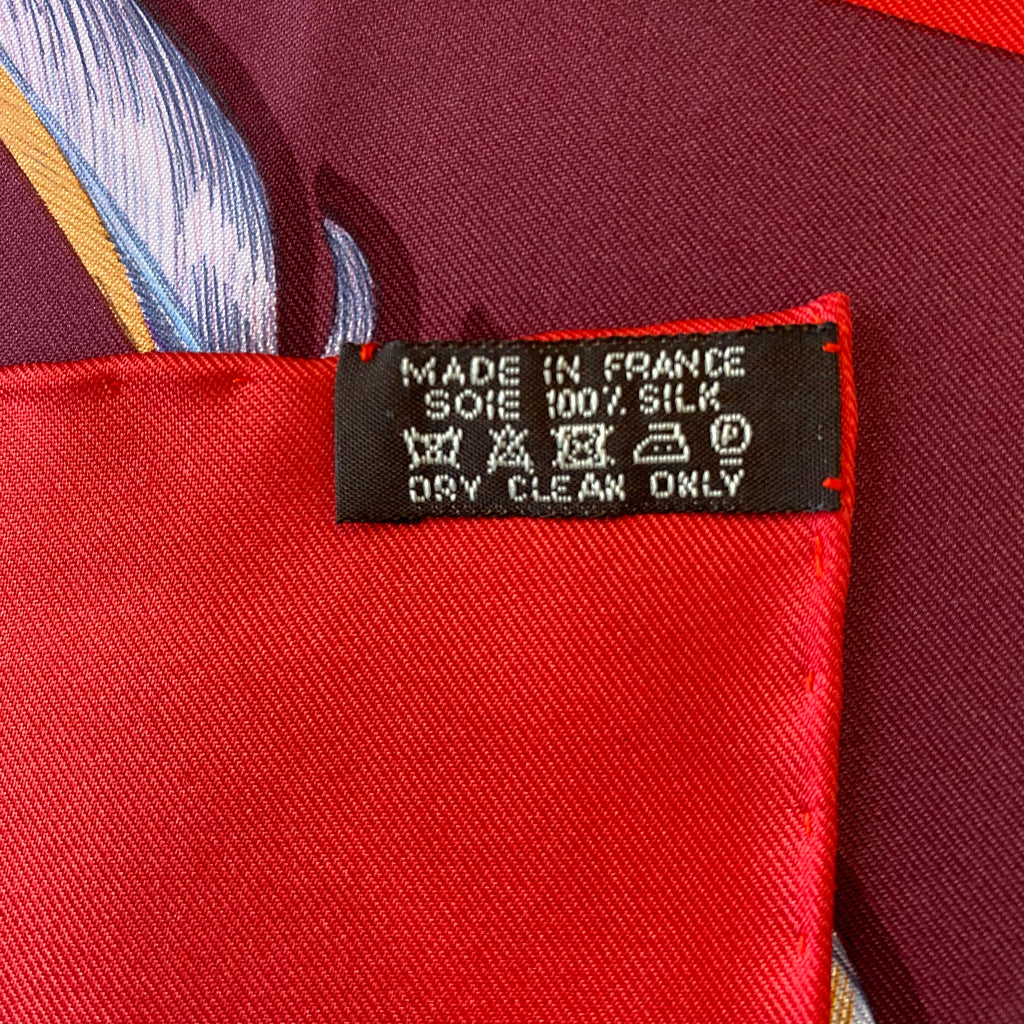 Brand New Boxed Hermès Plumes II Silk Scarf