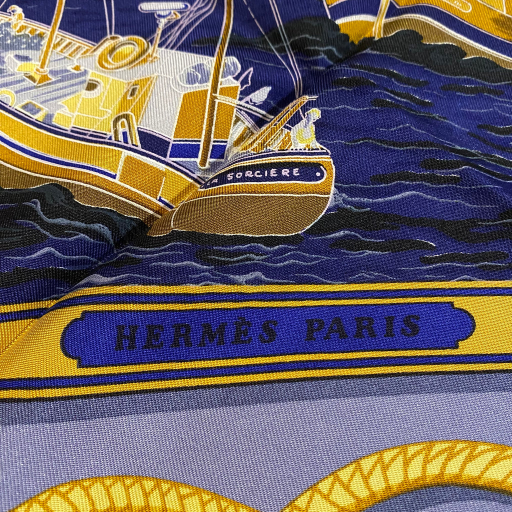 Hermès Retour de Pêche Silk Scarf