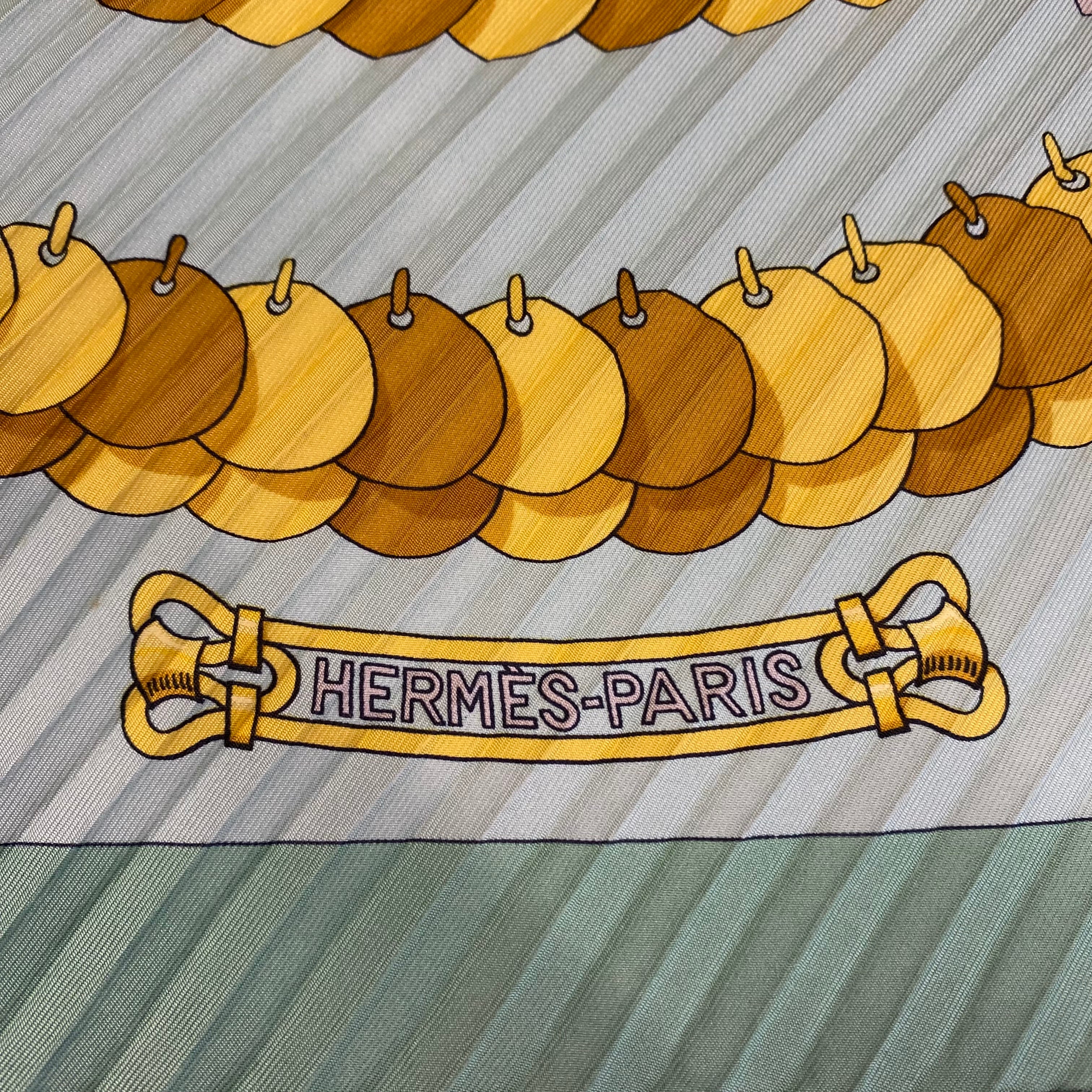 Boxed Hermès Kosmima Plissé Silk Scarf