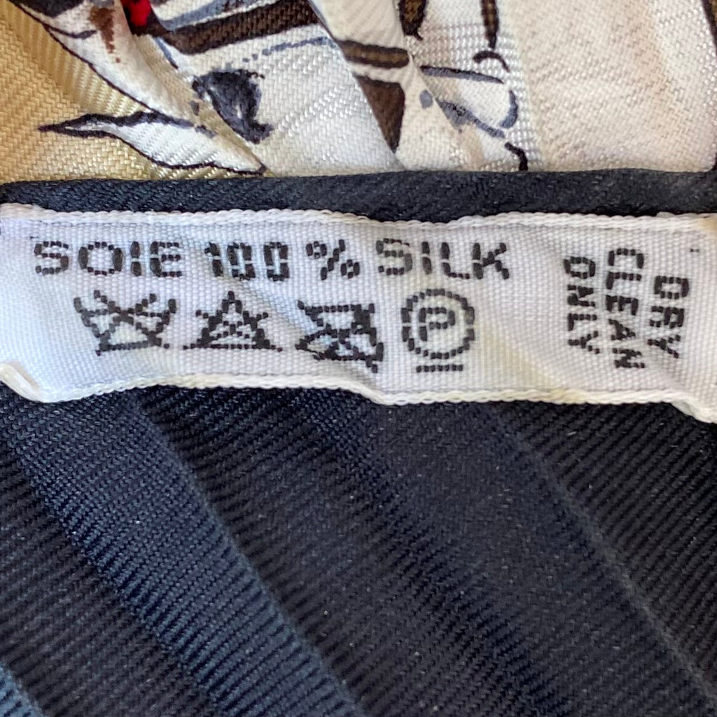 Hermès Plaza de Toros Plisse Silk Scarf Rare