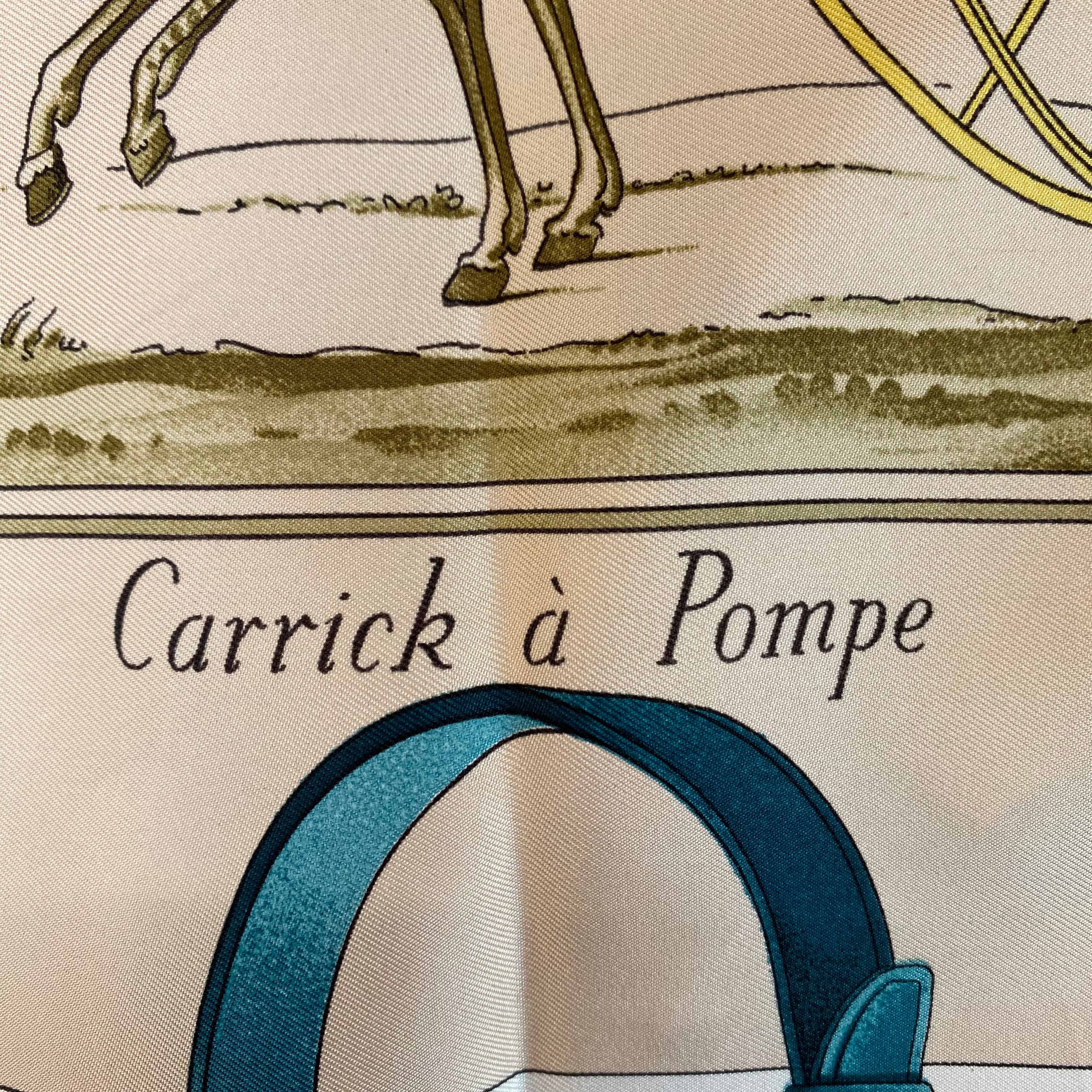 Hermès Carrick à Pompe Silk Scarf