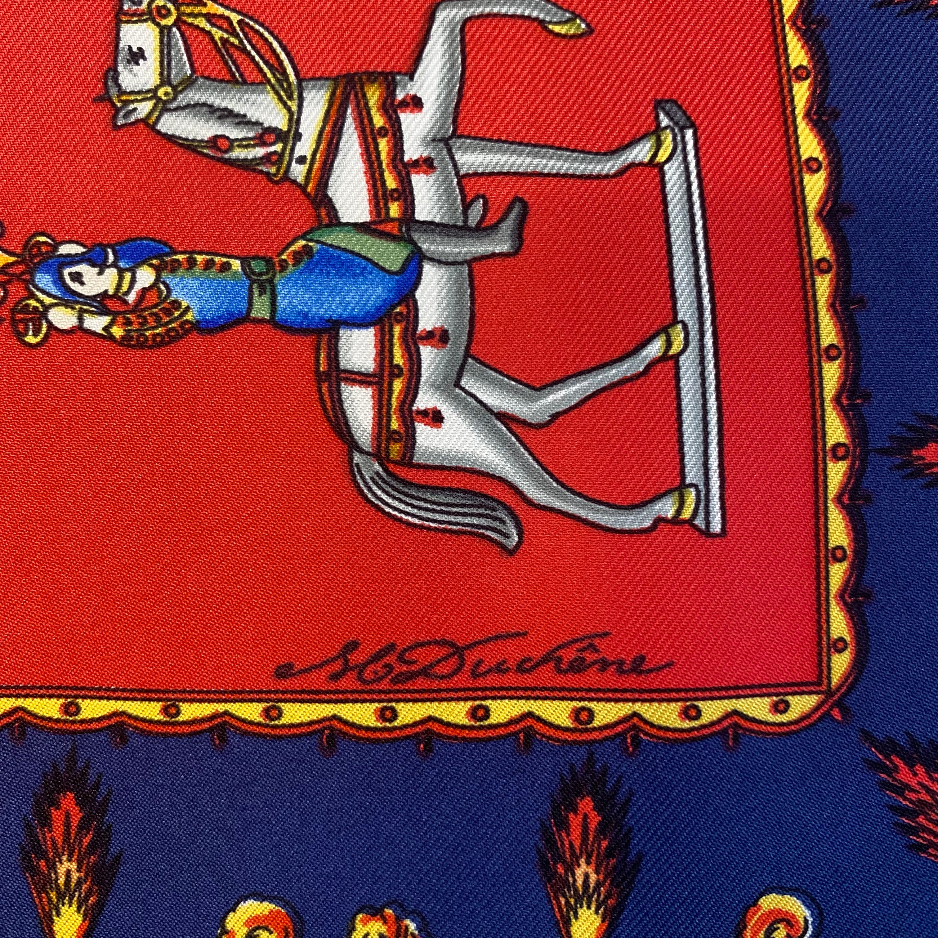 Hermès Les Artificiers Silk Scarf