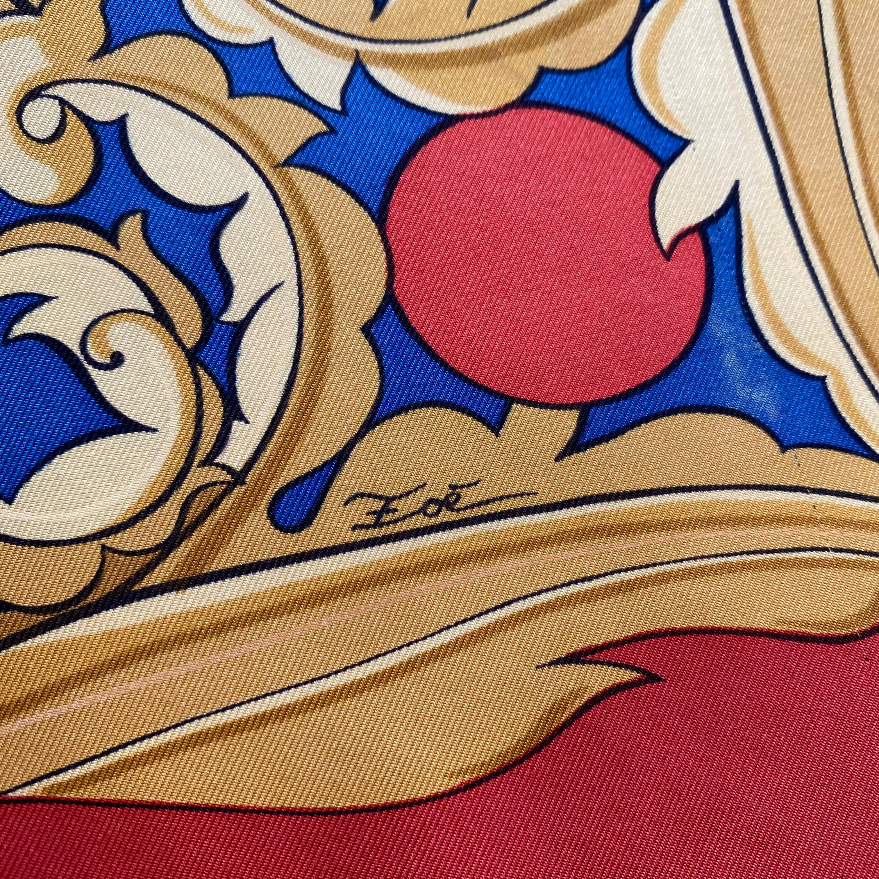 Hermès Animaux Solaires Silk Scarf