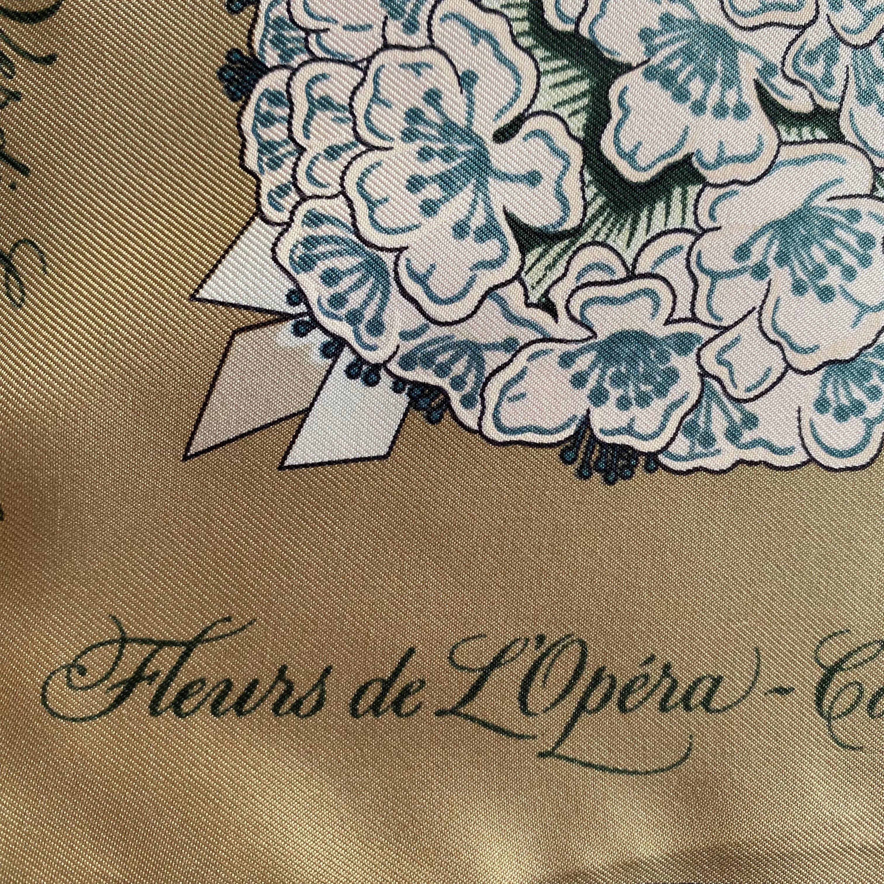 Hermès Fleurs de L’Opéra Silk Scarf