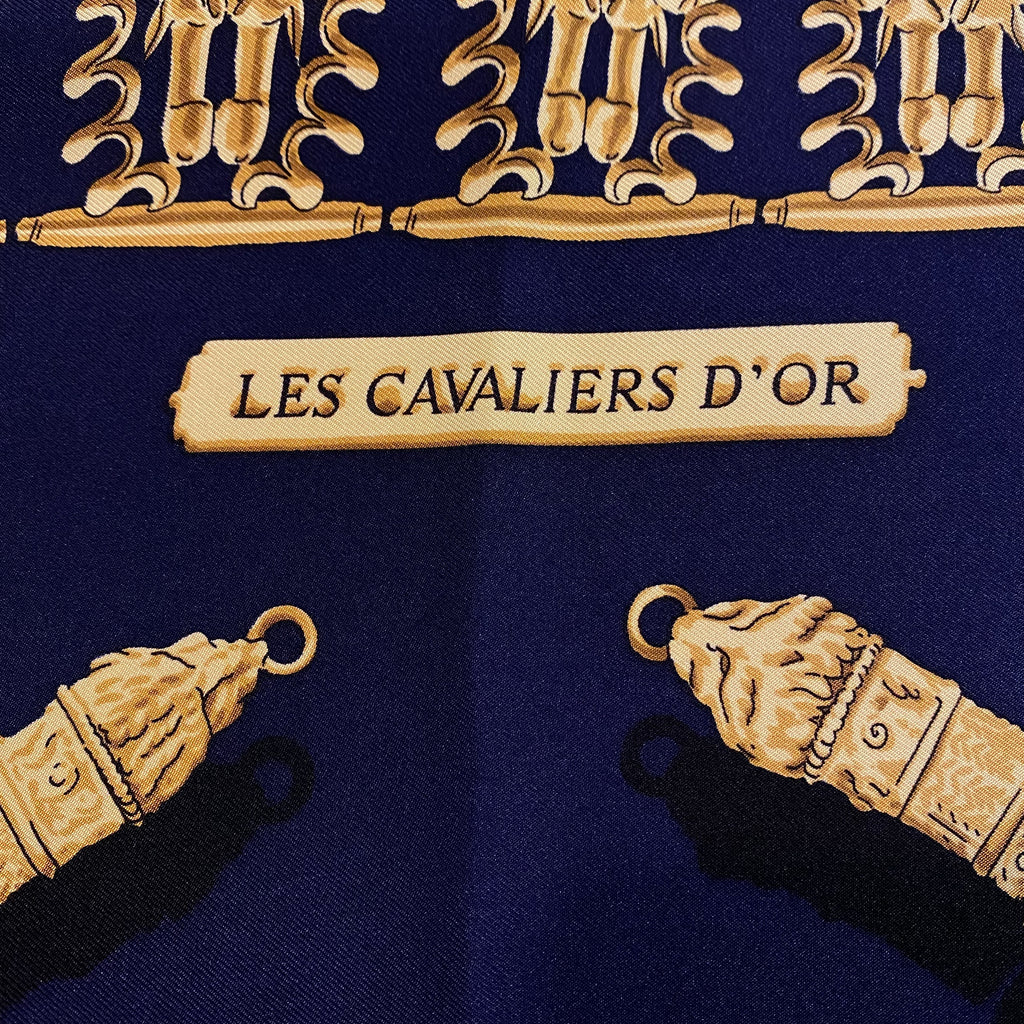 Hermès Les Cavaliers D’Or Silk Scarf